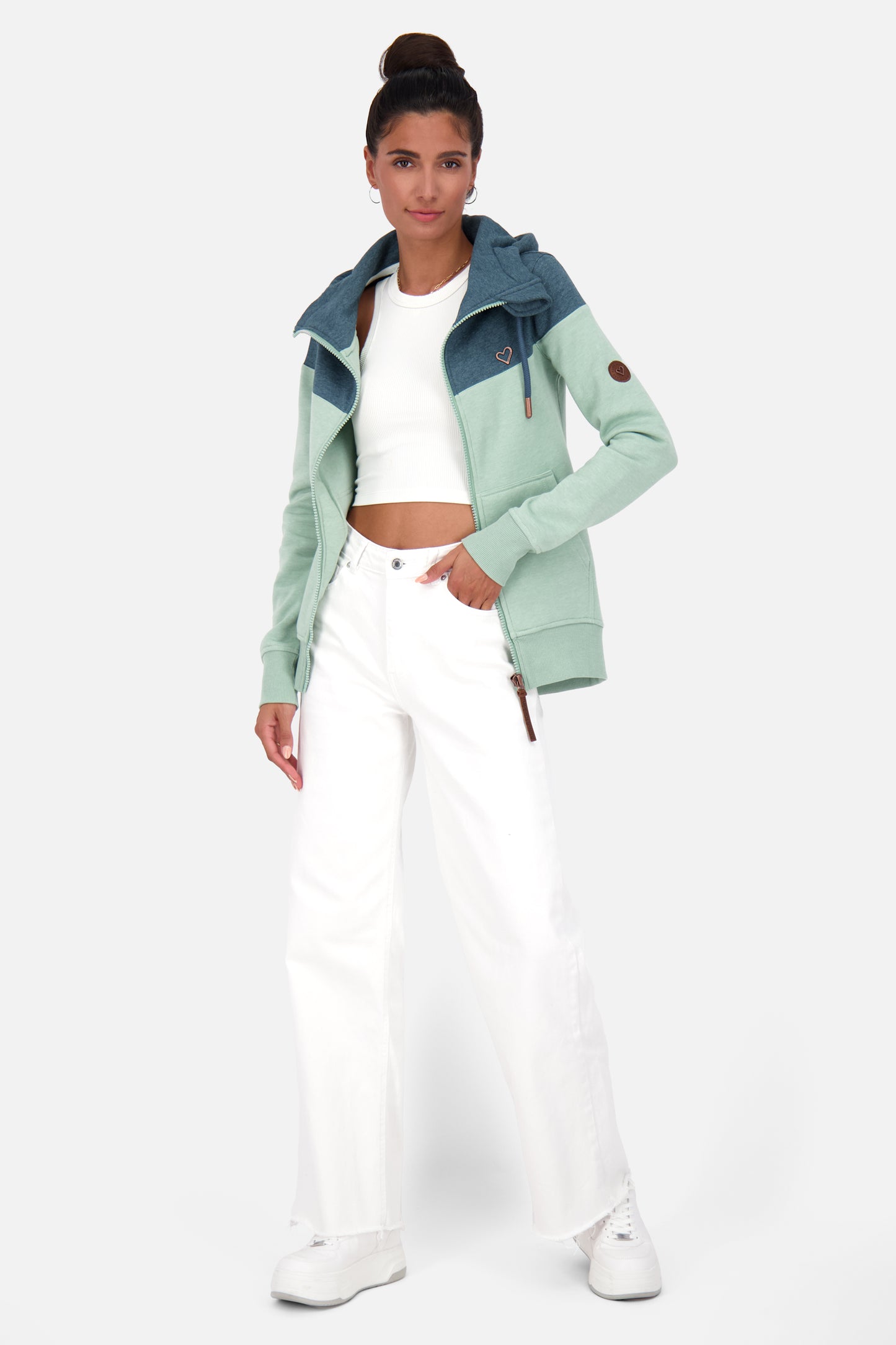 Damen Sweatjacke PalinaAK A alpine frost melange