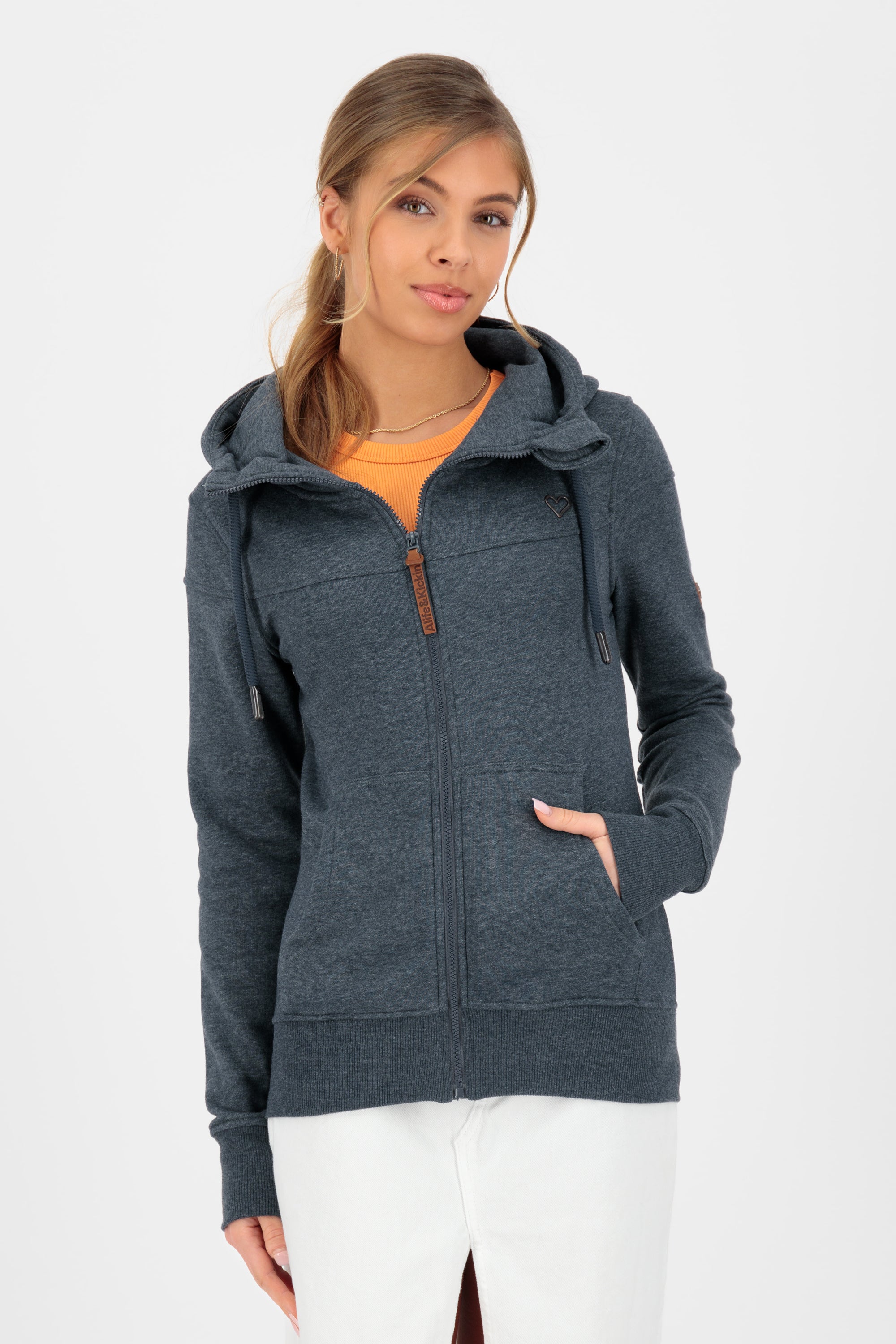 PalinaAK A Hooded Sweat Jacket Dunkelblau