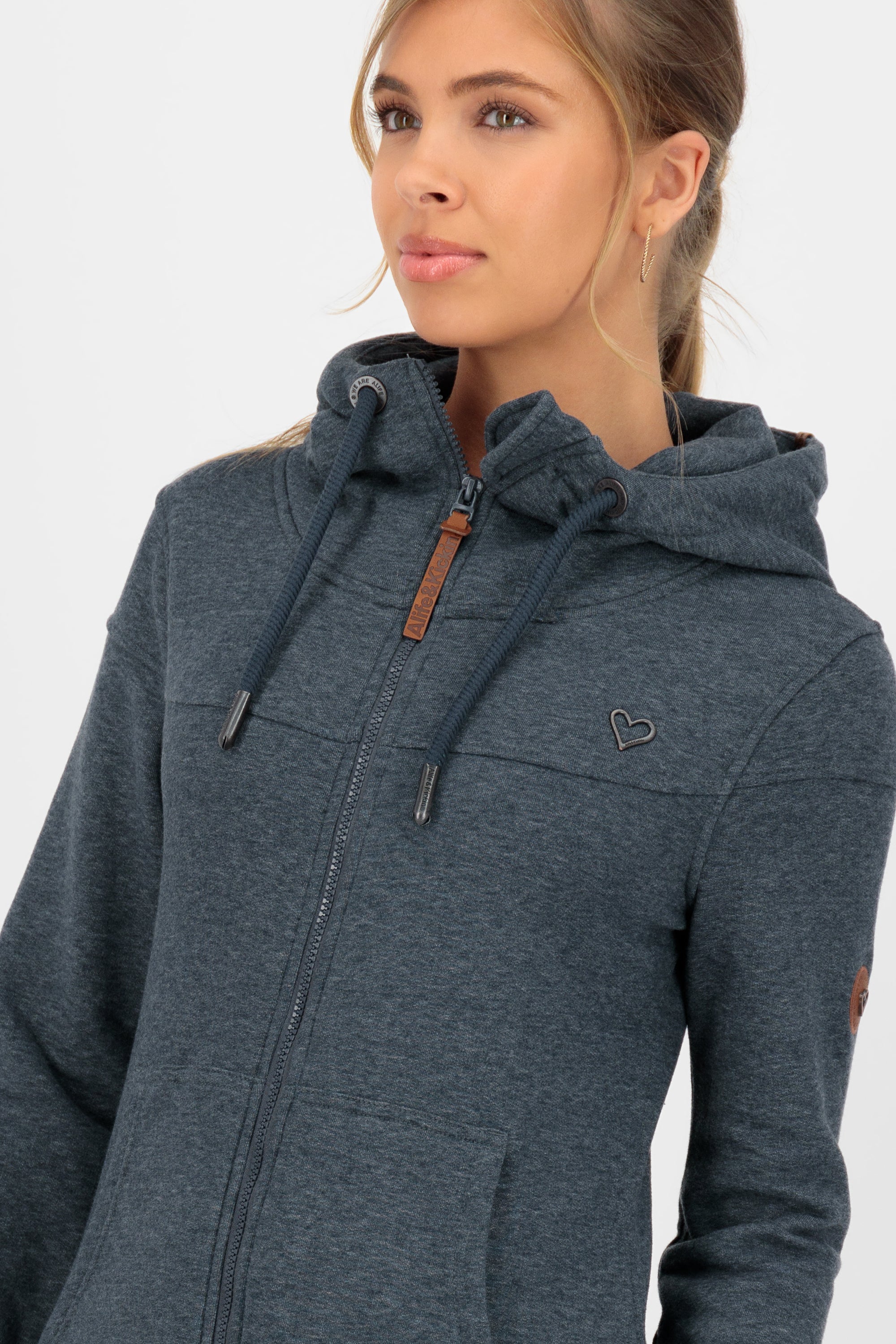PalinaAK A Hooded Sweat Jacket Dunkelblau