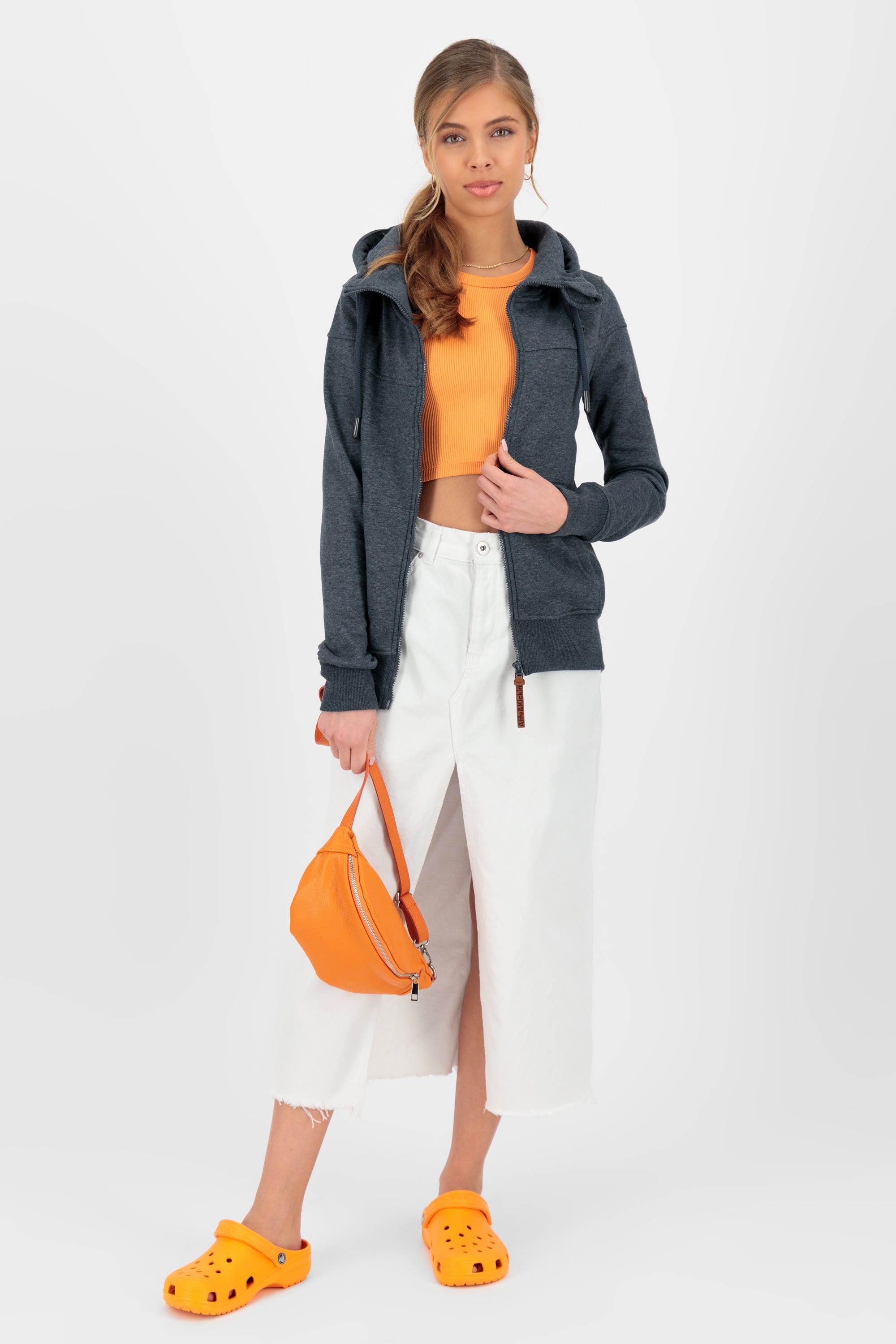 PalinaAK A Hooded Sweat Jacket Dunkelblau