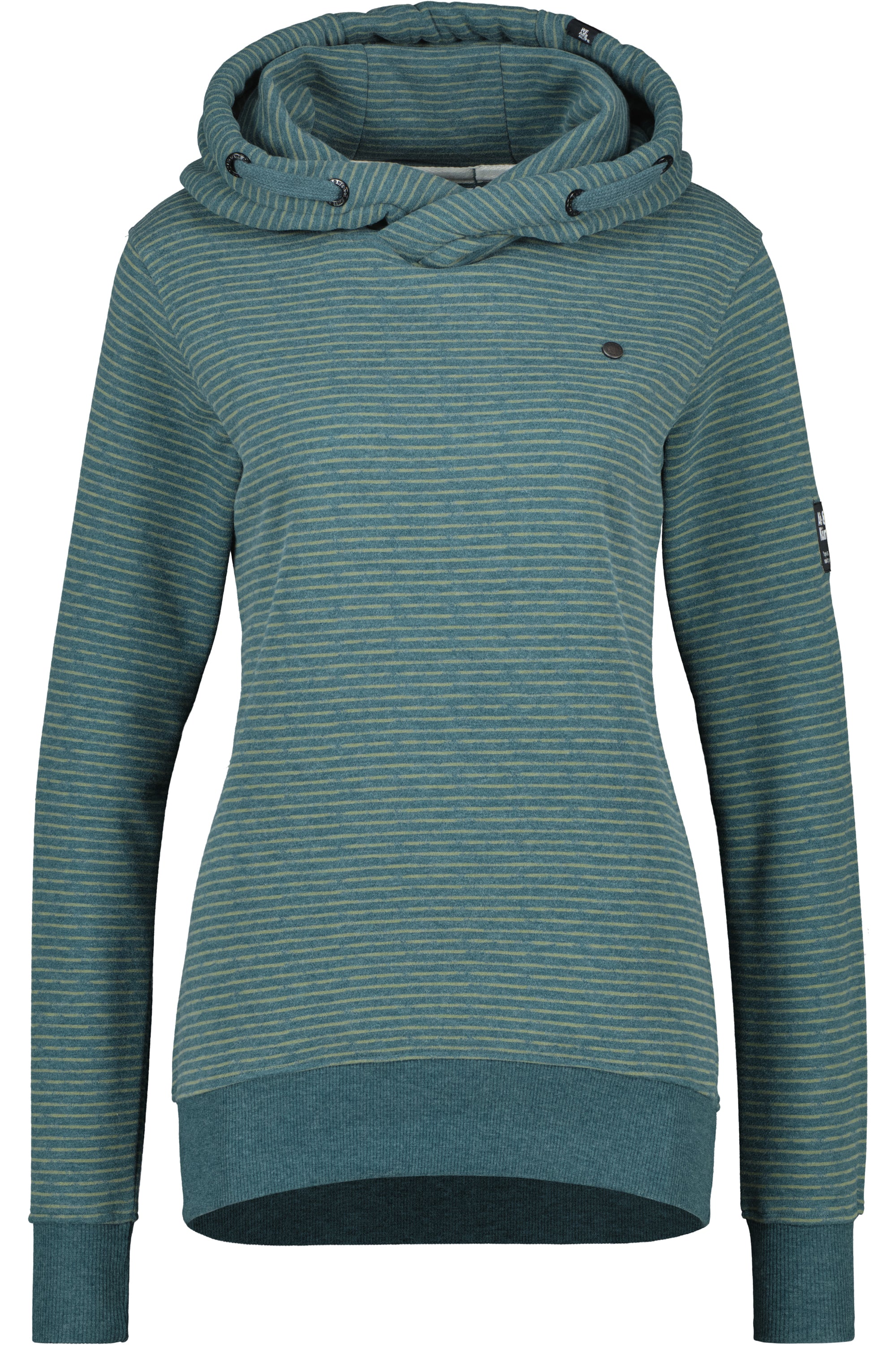 Kapuzenpullover Damen SarinaAK Z im Streifendesign Blau