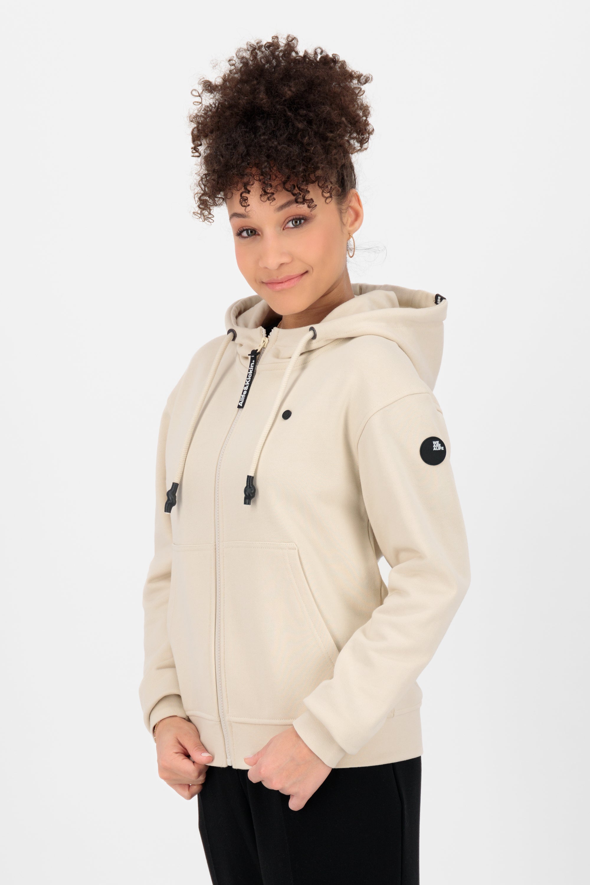TwiggyAK A Hooded Sweat Jacket Beige