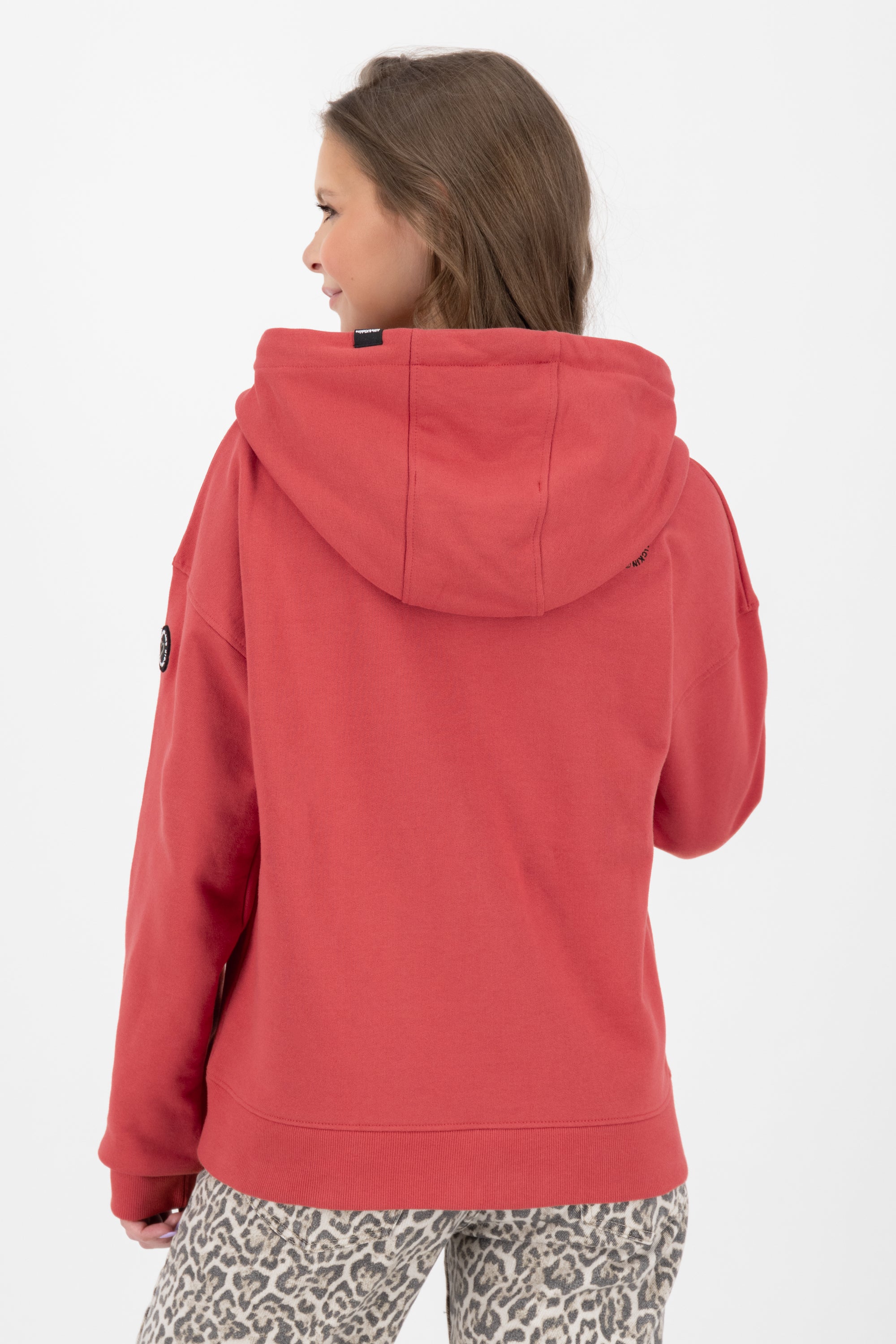 TwiggyAK A French Terry Hooded Sweat Jacket Rot