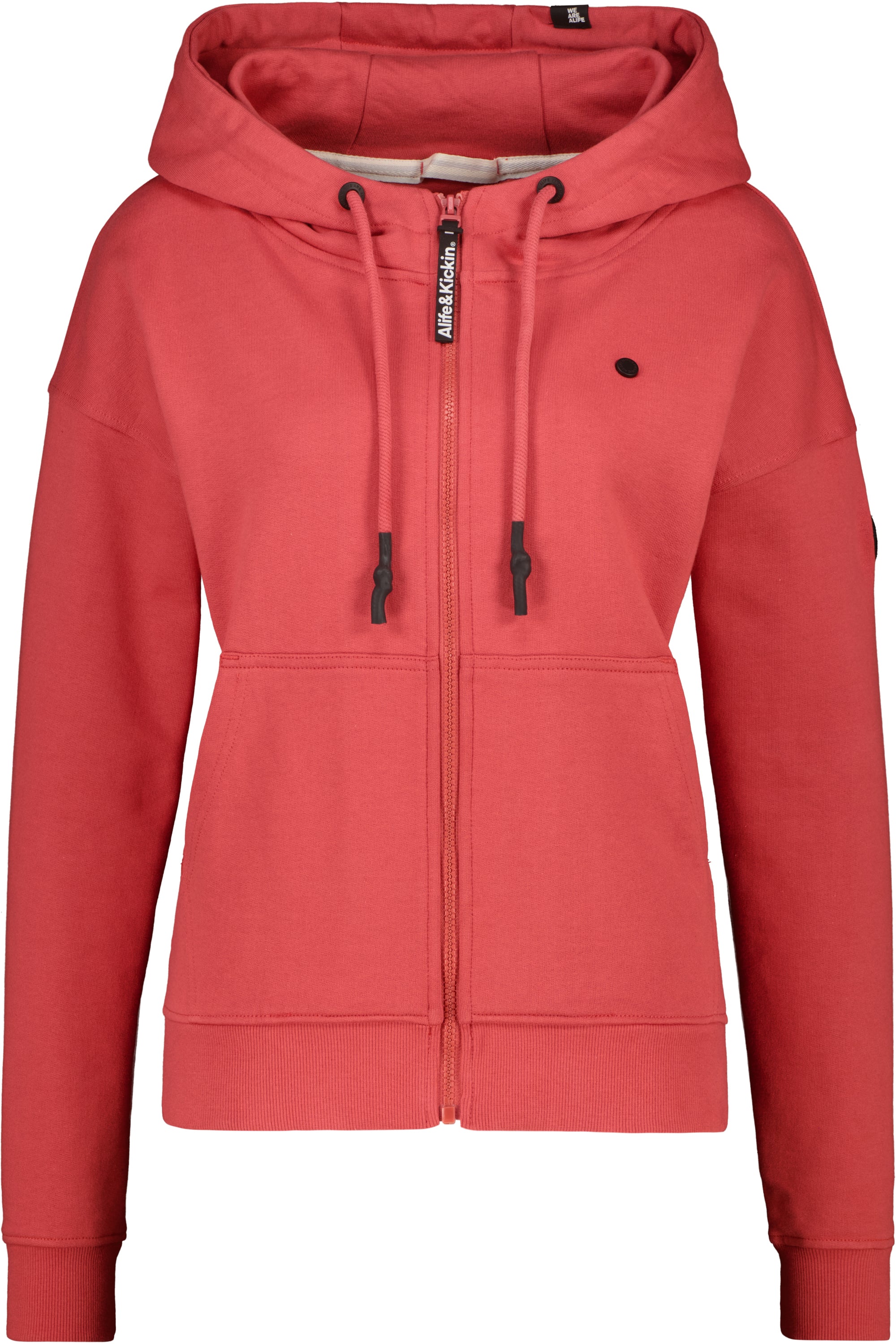TwiggyAK A French Terry Hooded Sweat Jacket Rot