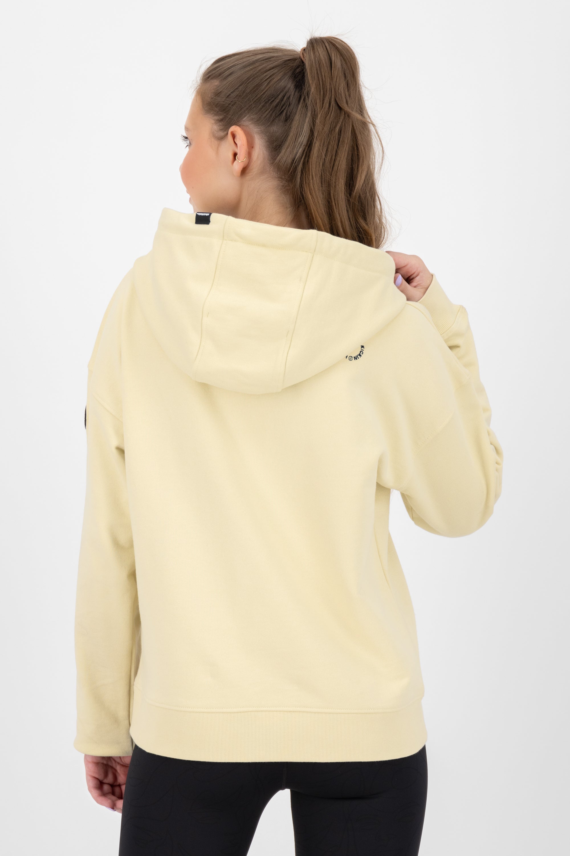 TwiggyAK A French Terry Hooded Sweat Jacket Beige