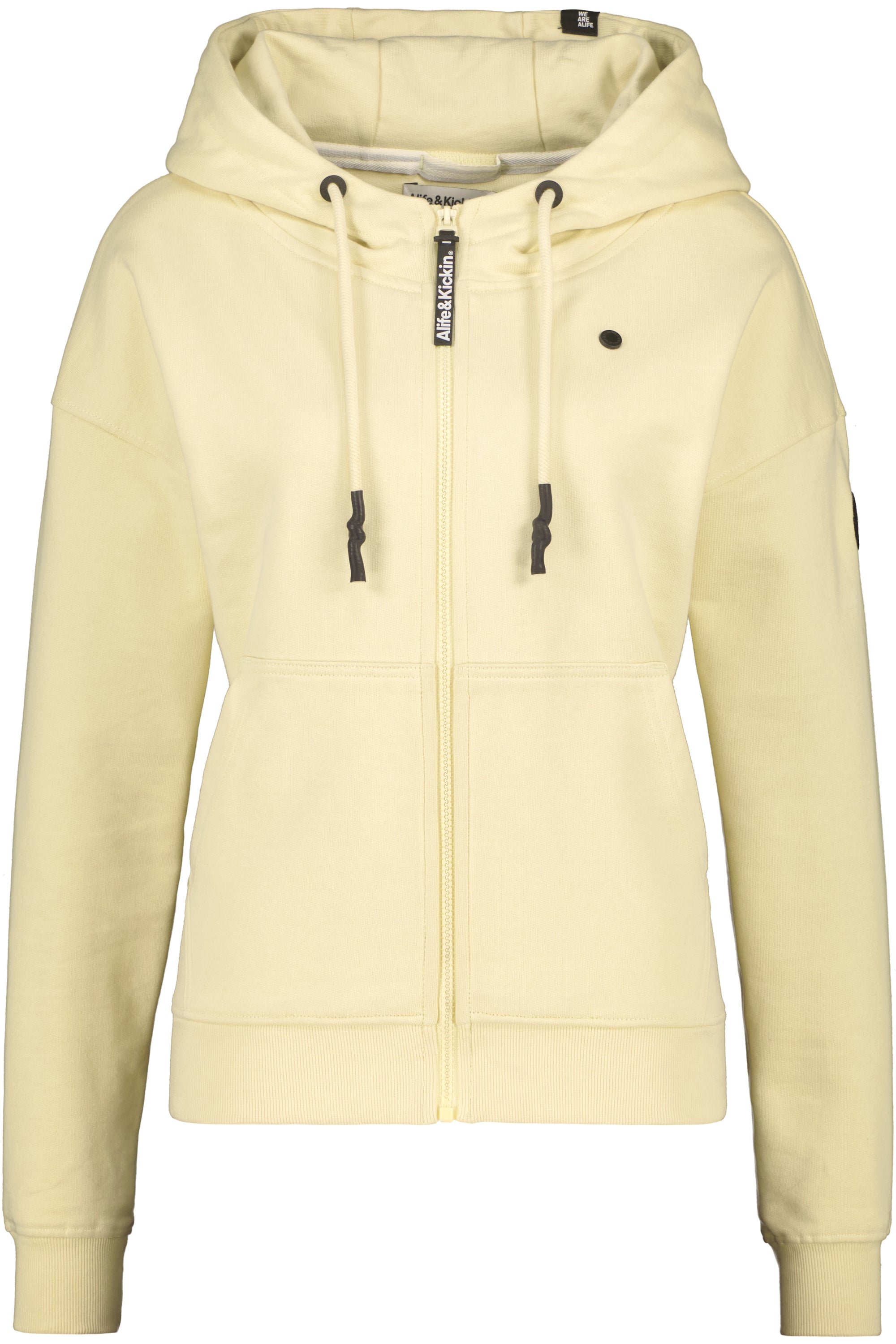 TwiggyAK A French Terry Hooded Sweat Jacket Beige