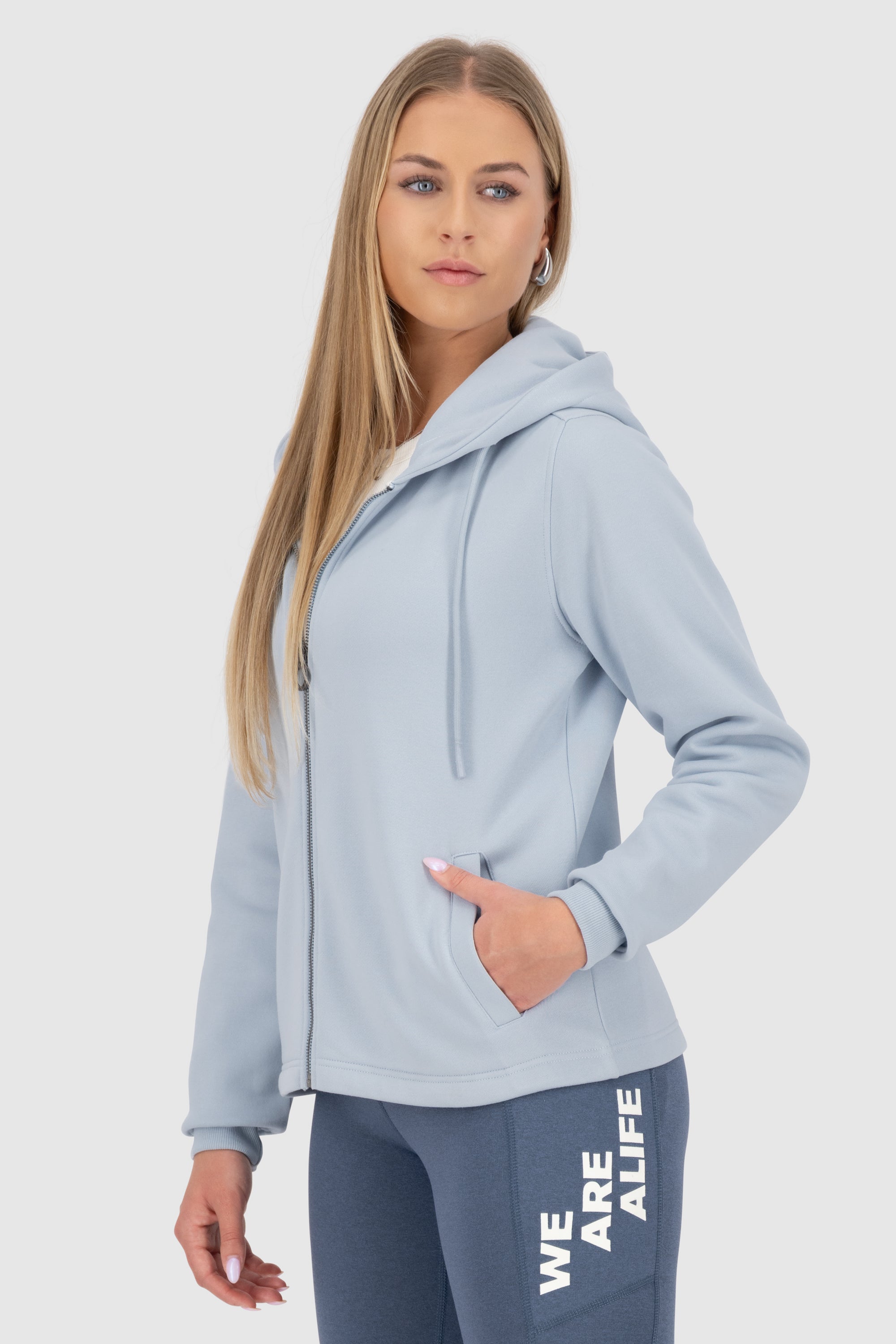 FredaAK A Hooded Sweat Jacket Blau