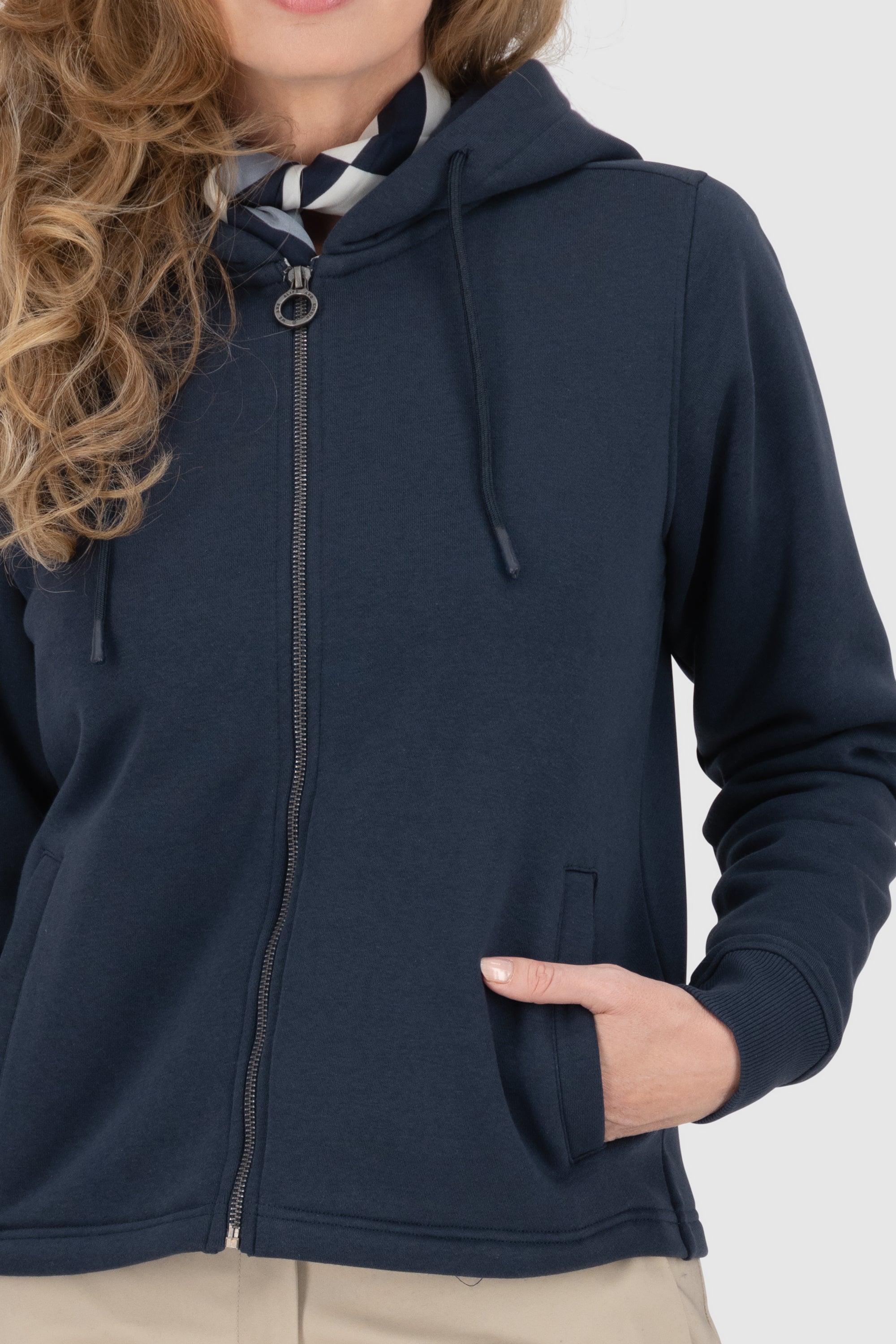 FredaAK A Hooded Sweat Jacket Dunkelblau