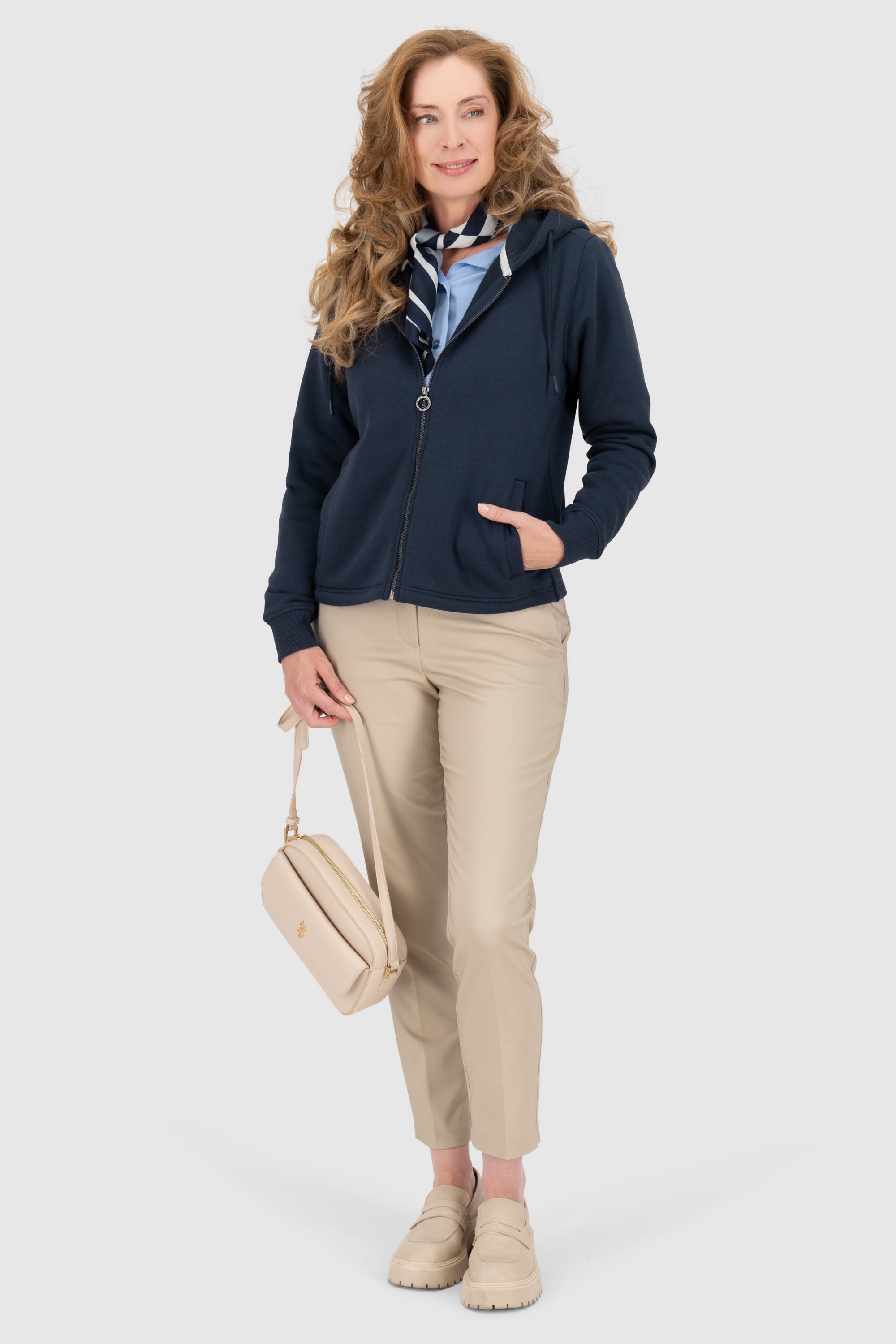 FredaAK A Hooded Sweat Jacket Dunkelblau