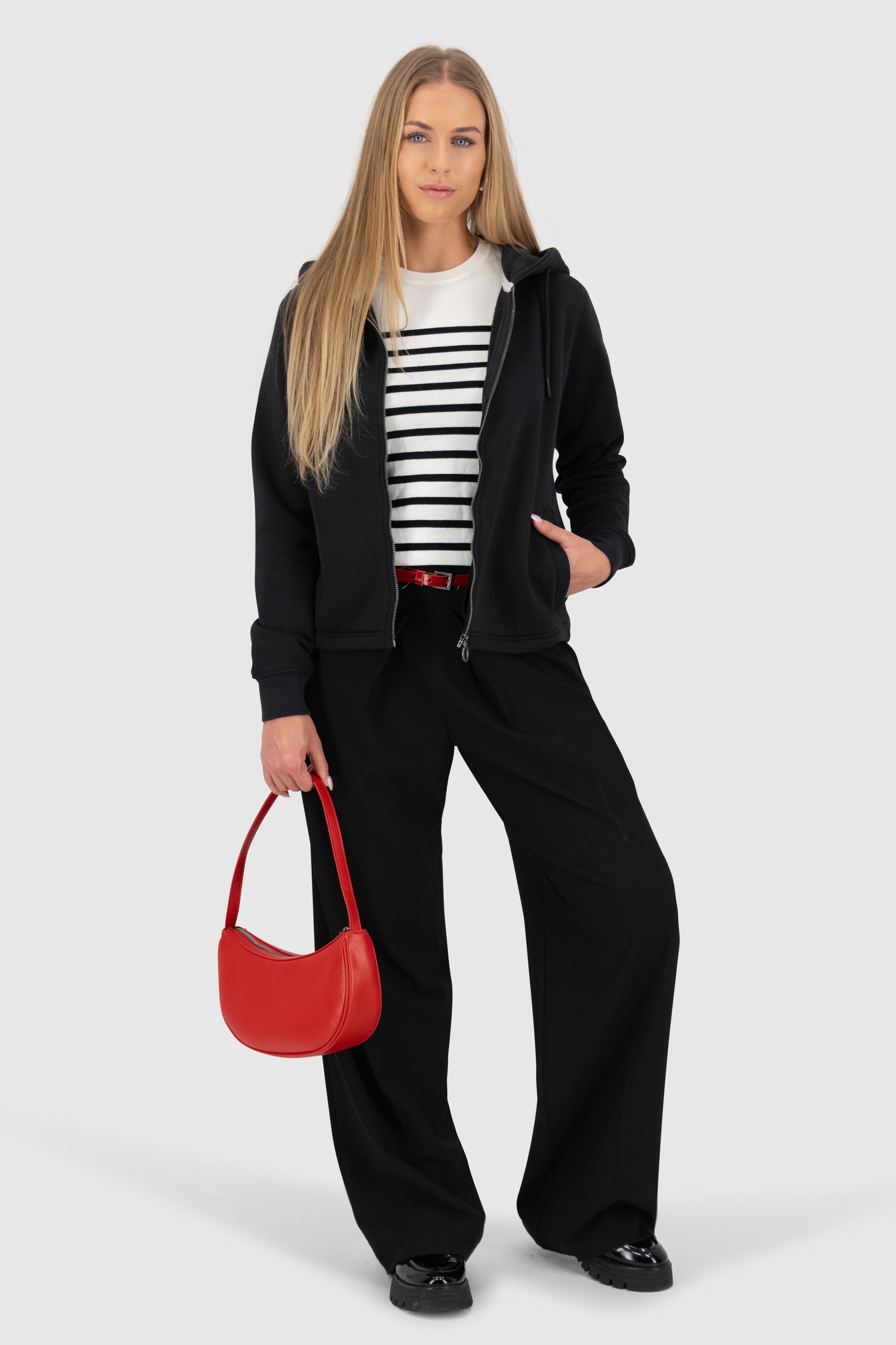 FredaAK A Hooded Sweat Jacket Schwarz