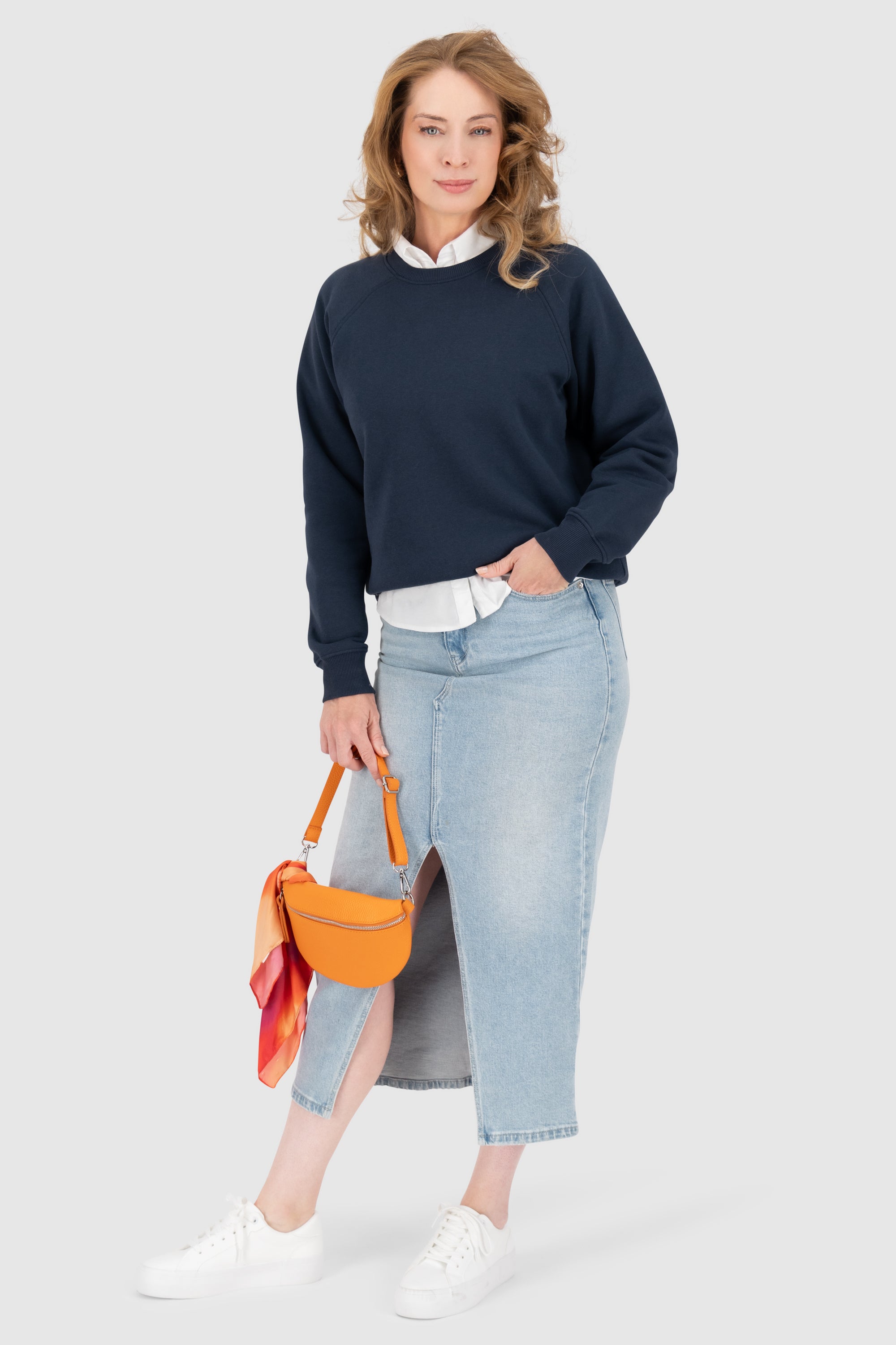 TeodoraAK A Oversize Sweatshirt Dunkelblau