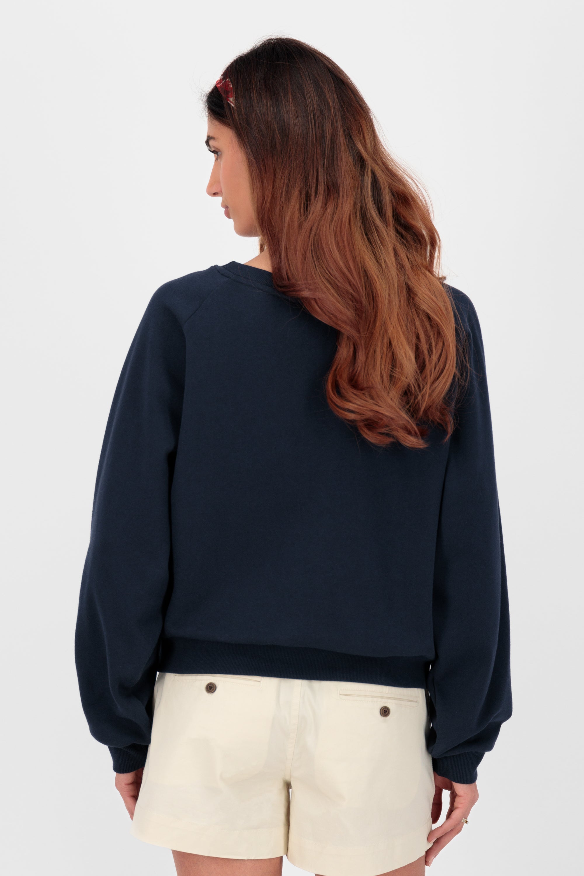 TeonaAK A Oversize Sweatshirt Dunkelblau