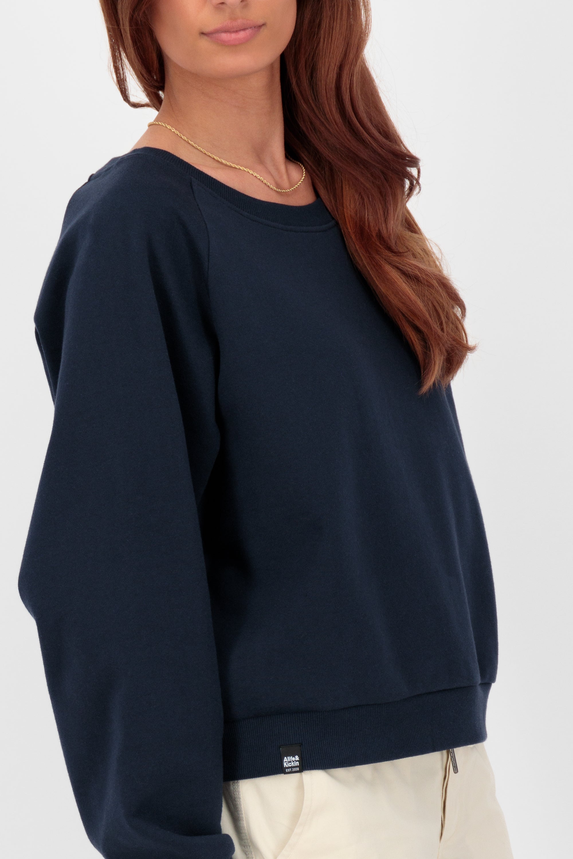 TeonaAK A Oversize Sweatshirt Dunkelblau