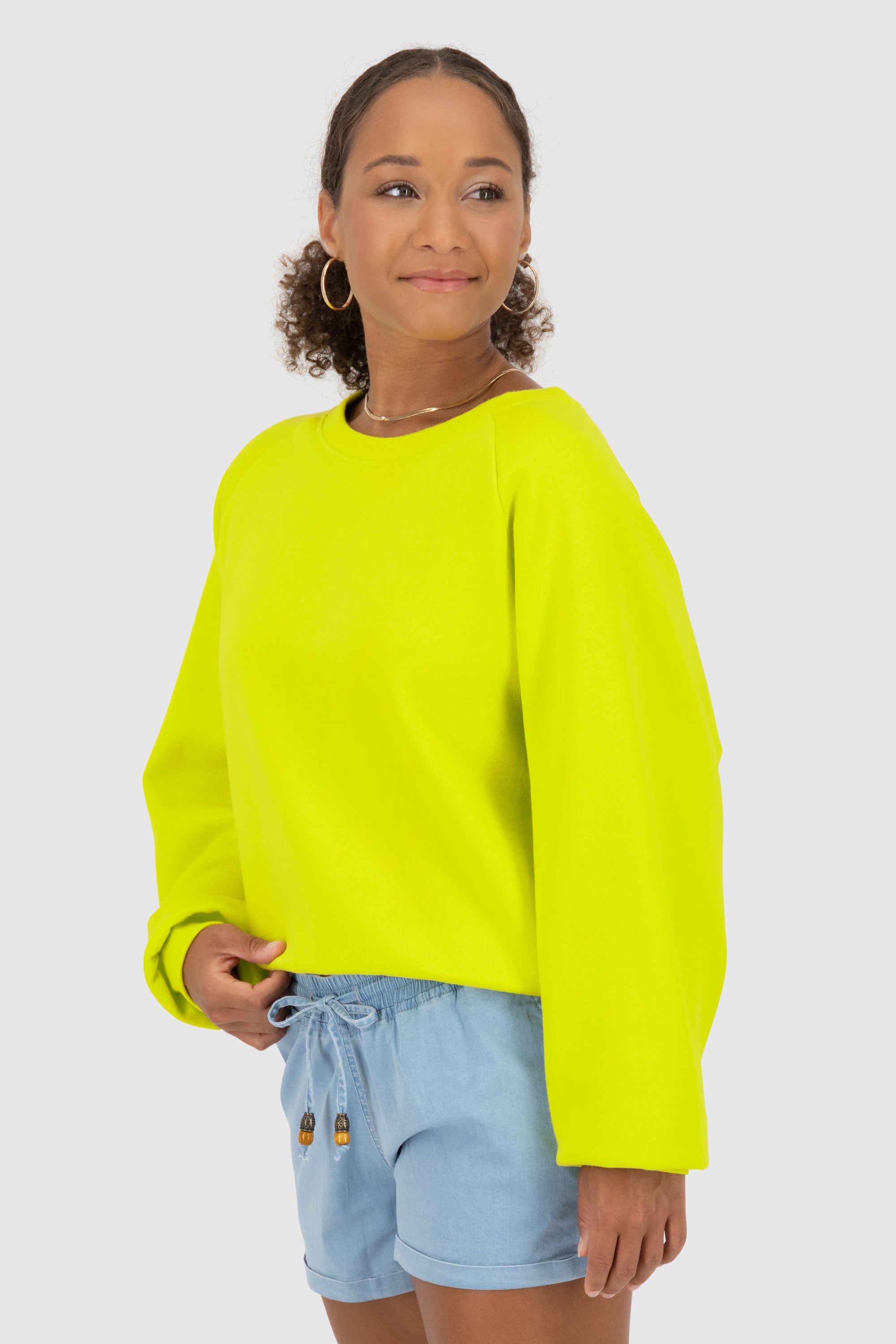 TeonaAK A Oversize Sweatshirt Hellgrün