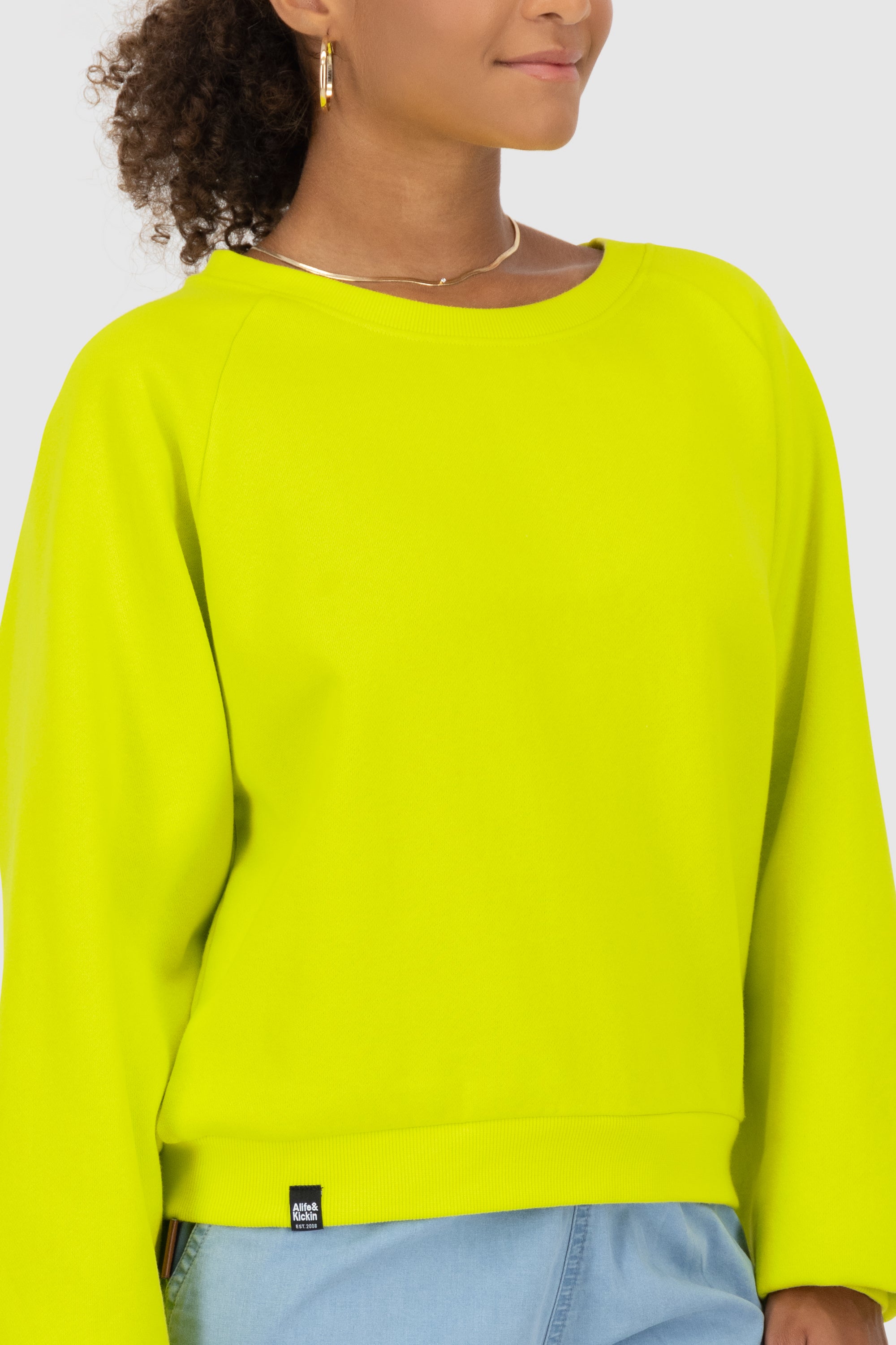 TeonaAK A Oversize Sweatshirt Hellgrün