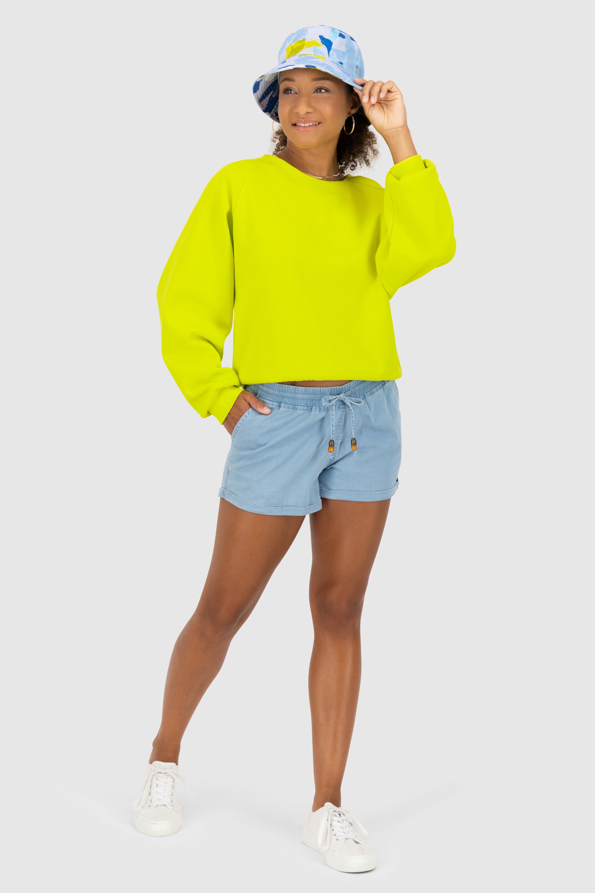 TeonaAK A Oversize Sweatshirt Hellgrün