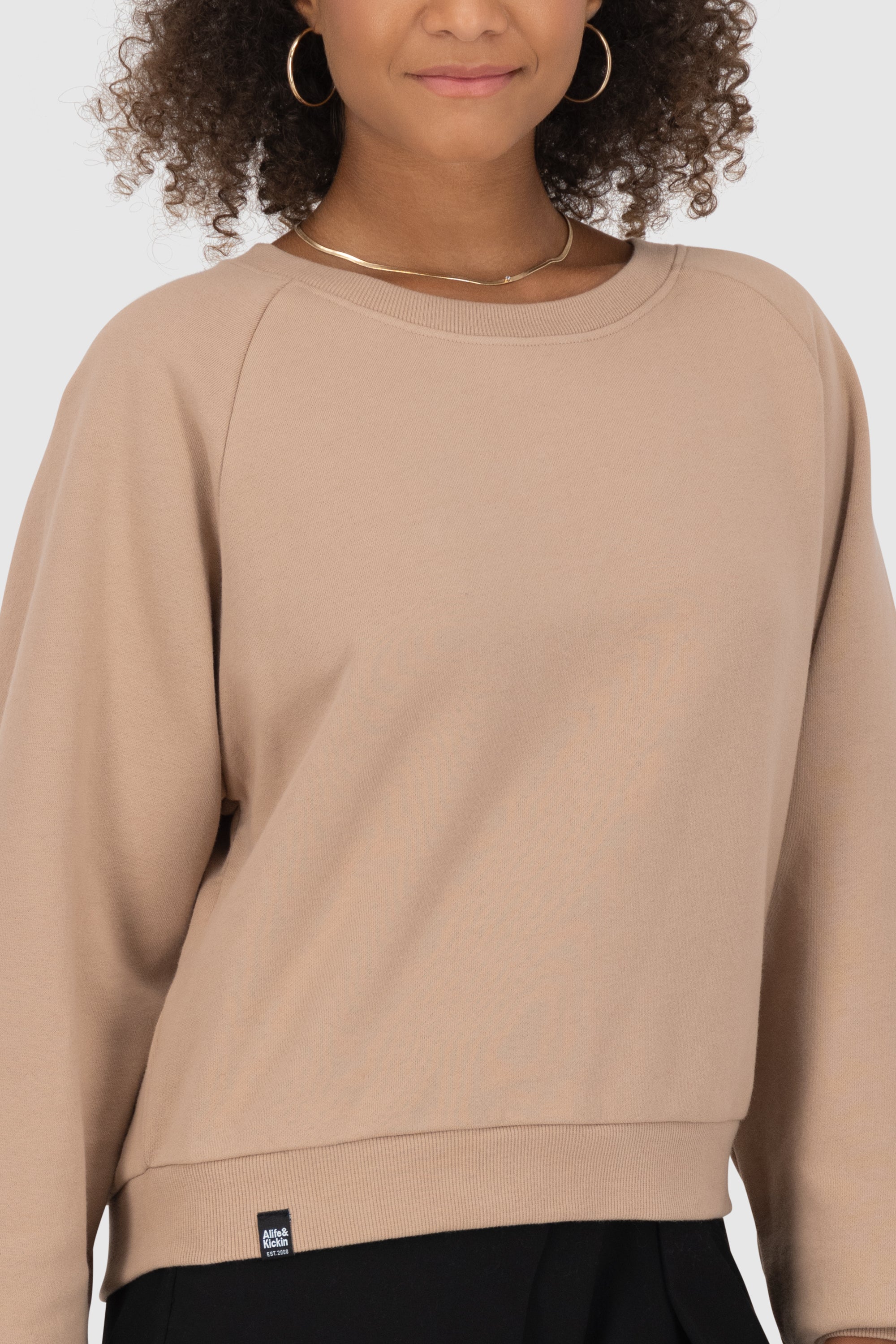 TeonaAK A Oversize Sweatshirt Beige