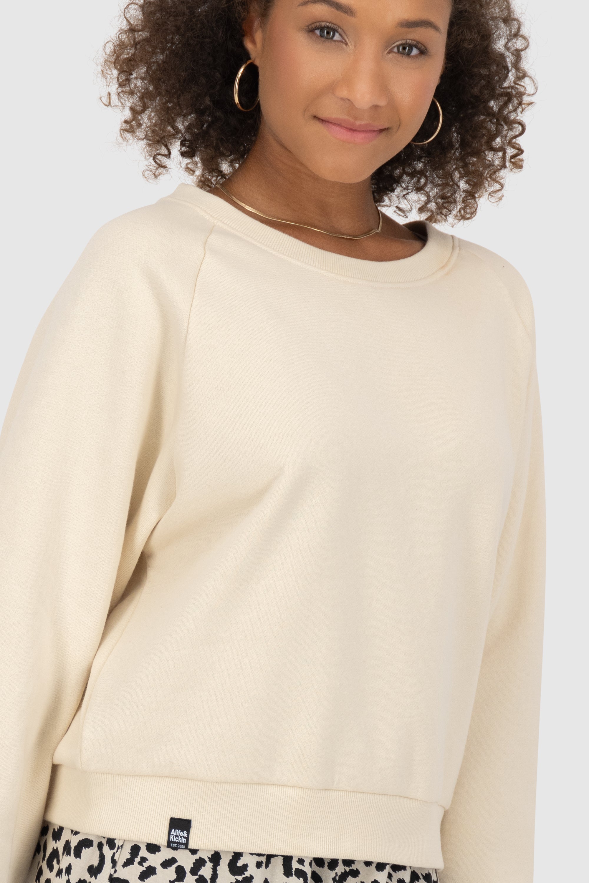 TeonaAK A Oversize Sweatshirt Beige
