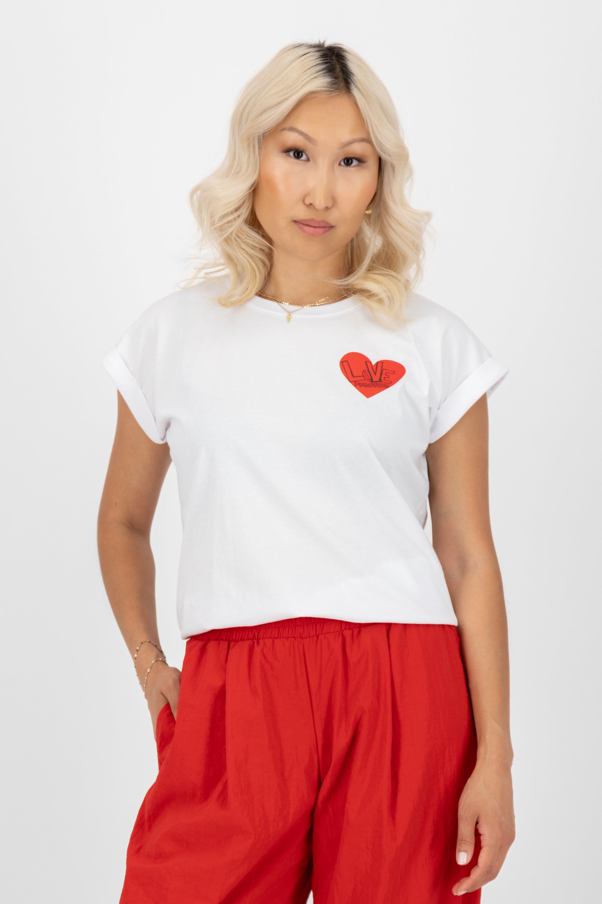 DineAK Shirt Love forever Weiß