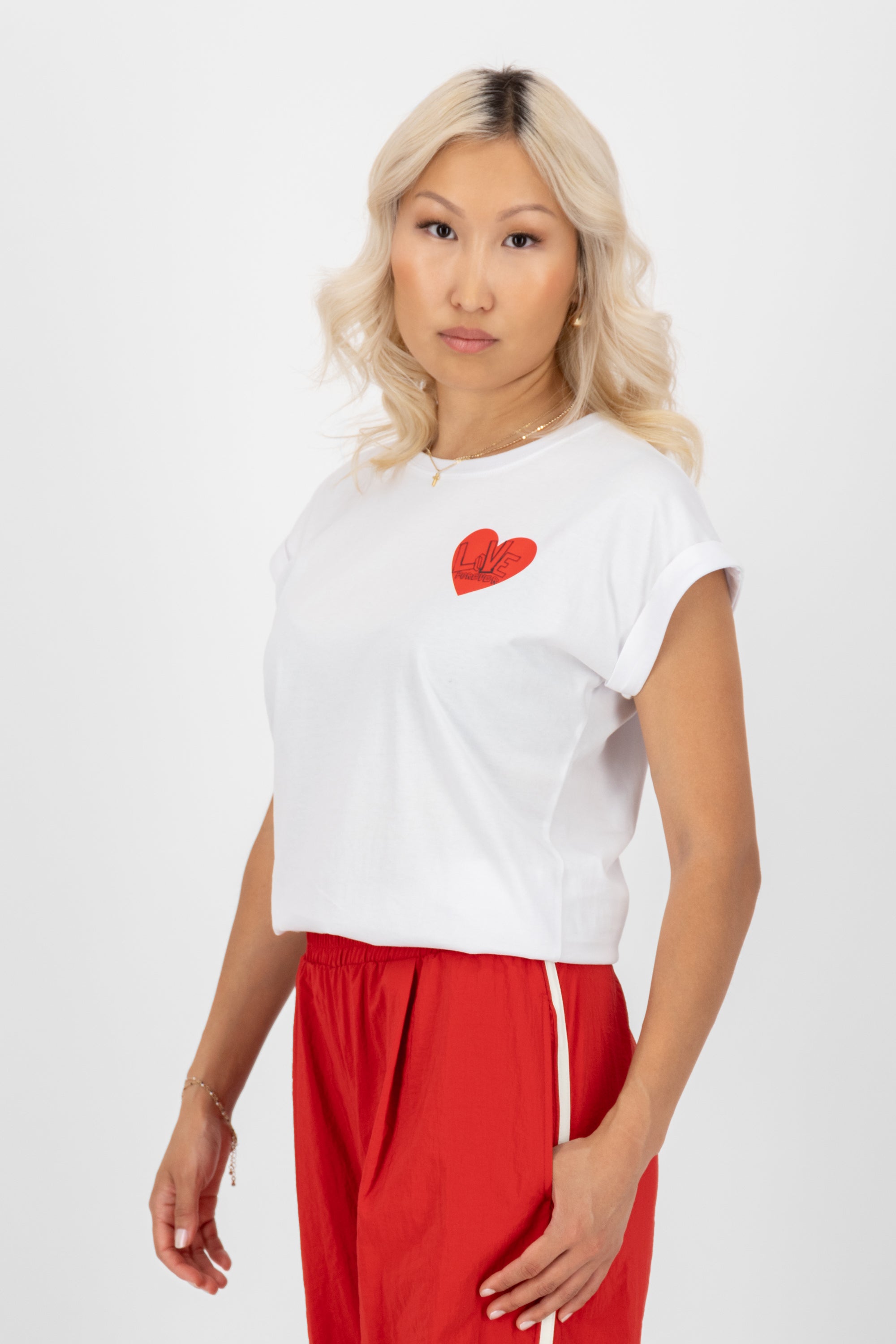 DineAK Shirt Love forever Weiß