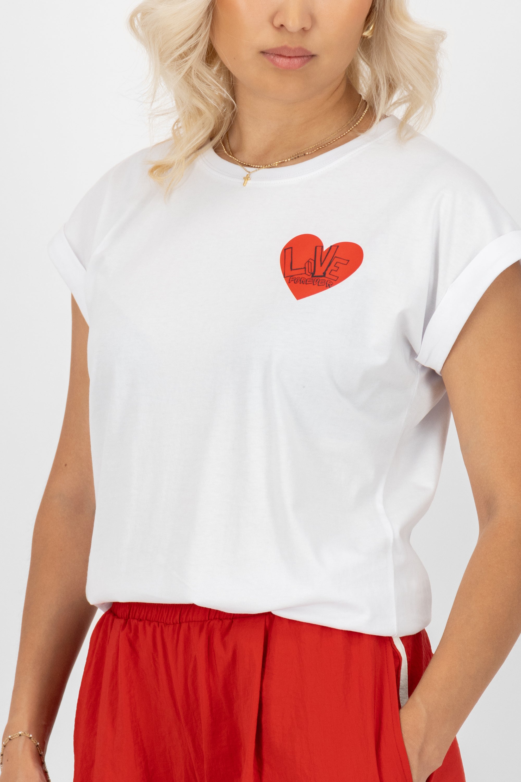 DineAK Shirt Love forever Weiß