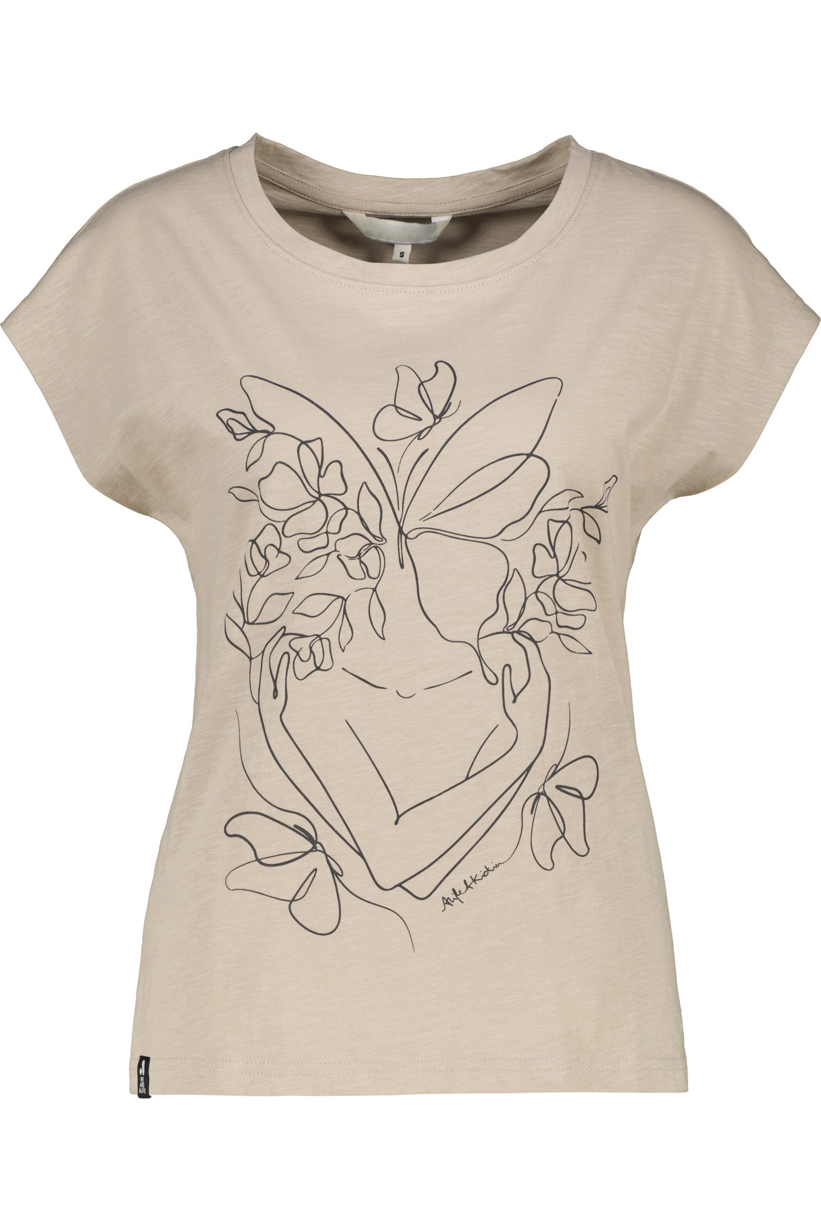 SigridAK P Shirt Embrace Butterfly Beige