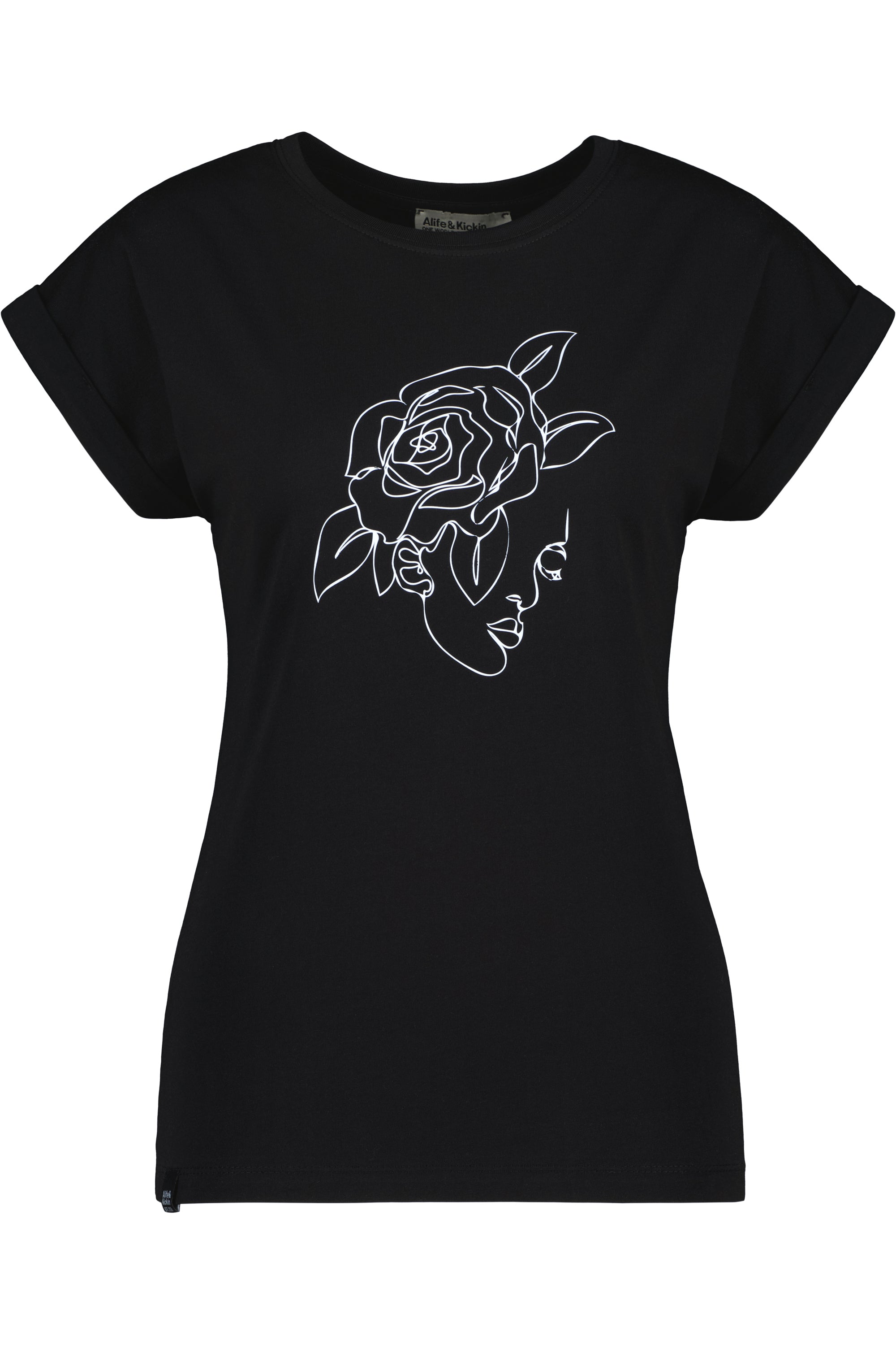 EnidAK P Shirt rose face Schwarz
