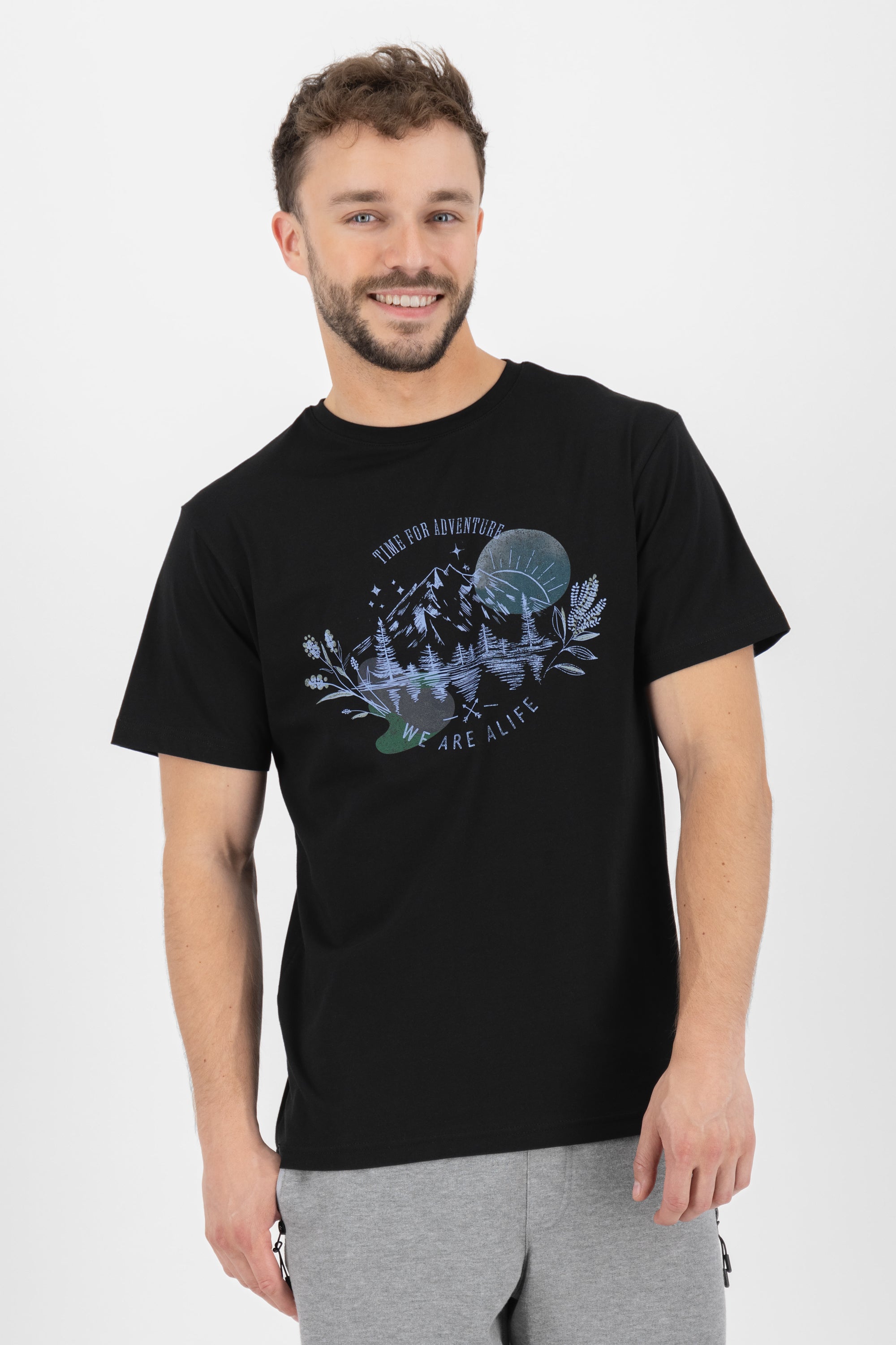 BrodyAK P Shirt time for adventures Schwarz