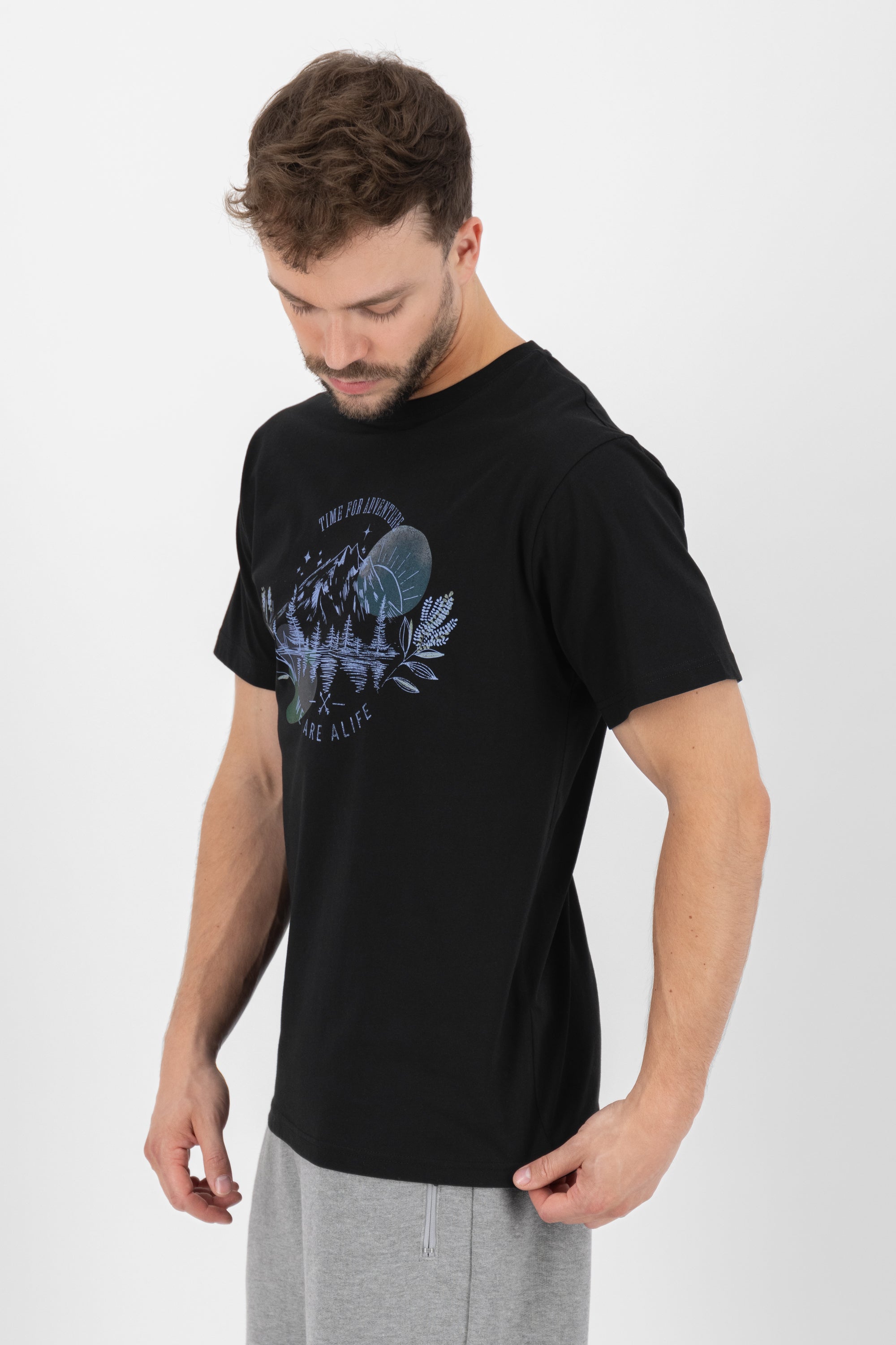 BrodyAK P Shirt time for adventures Schwarz