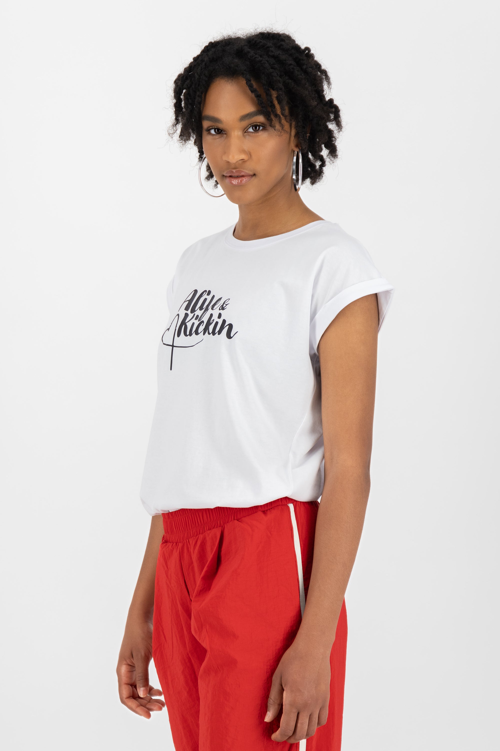EnidAK P Shirt ak heart lettering Weiß