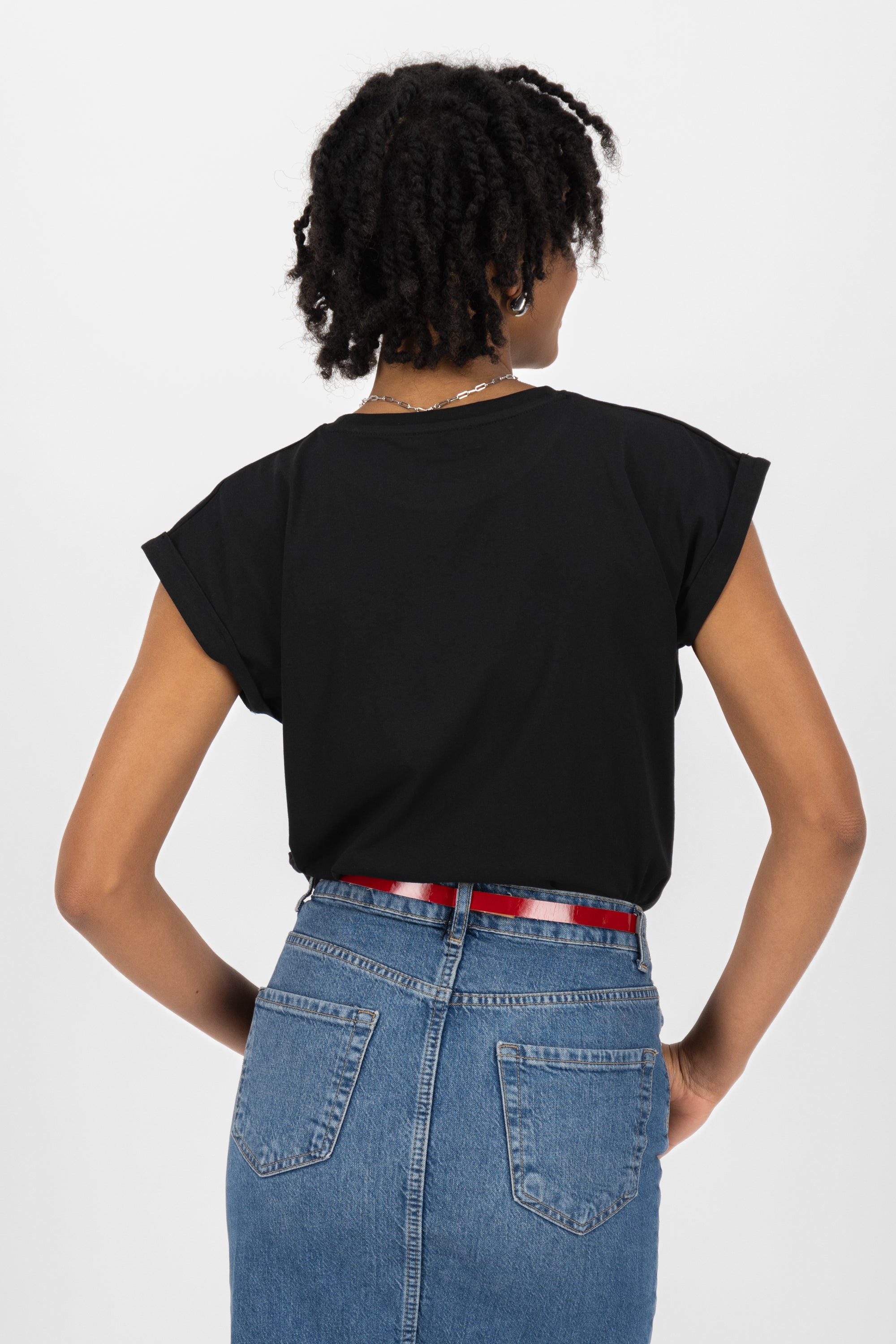 EnidAK P Shirt butterfly wings Schwarz