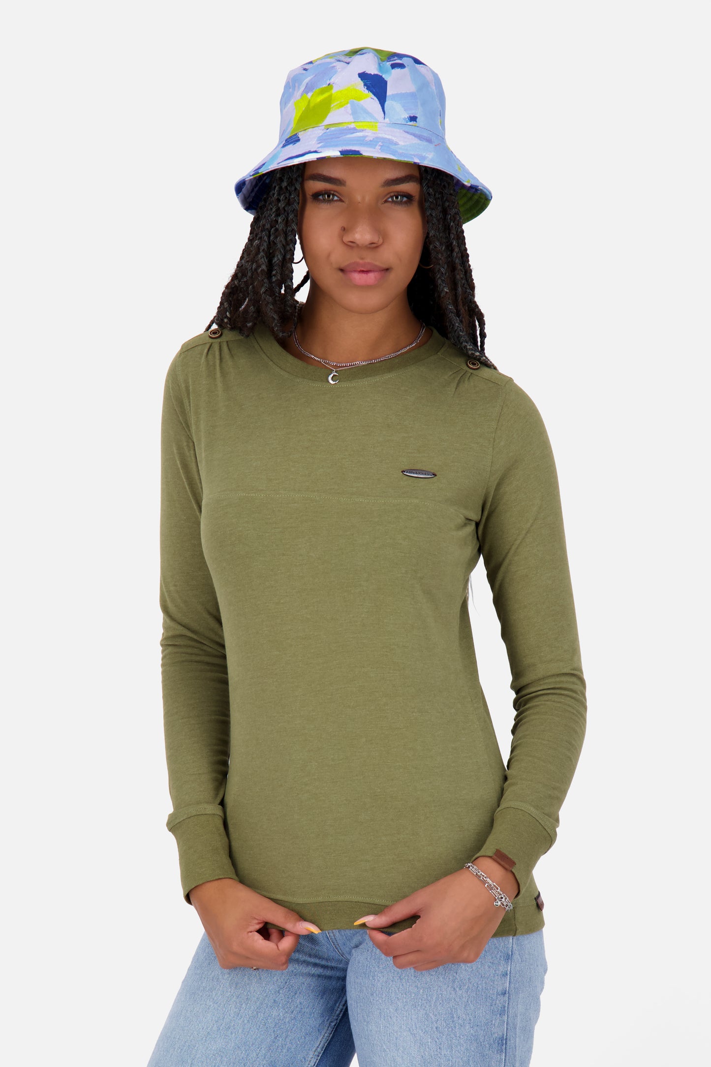 Langarmshirt Damen LeonieAK A sea kelp melange
