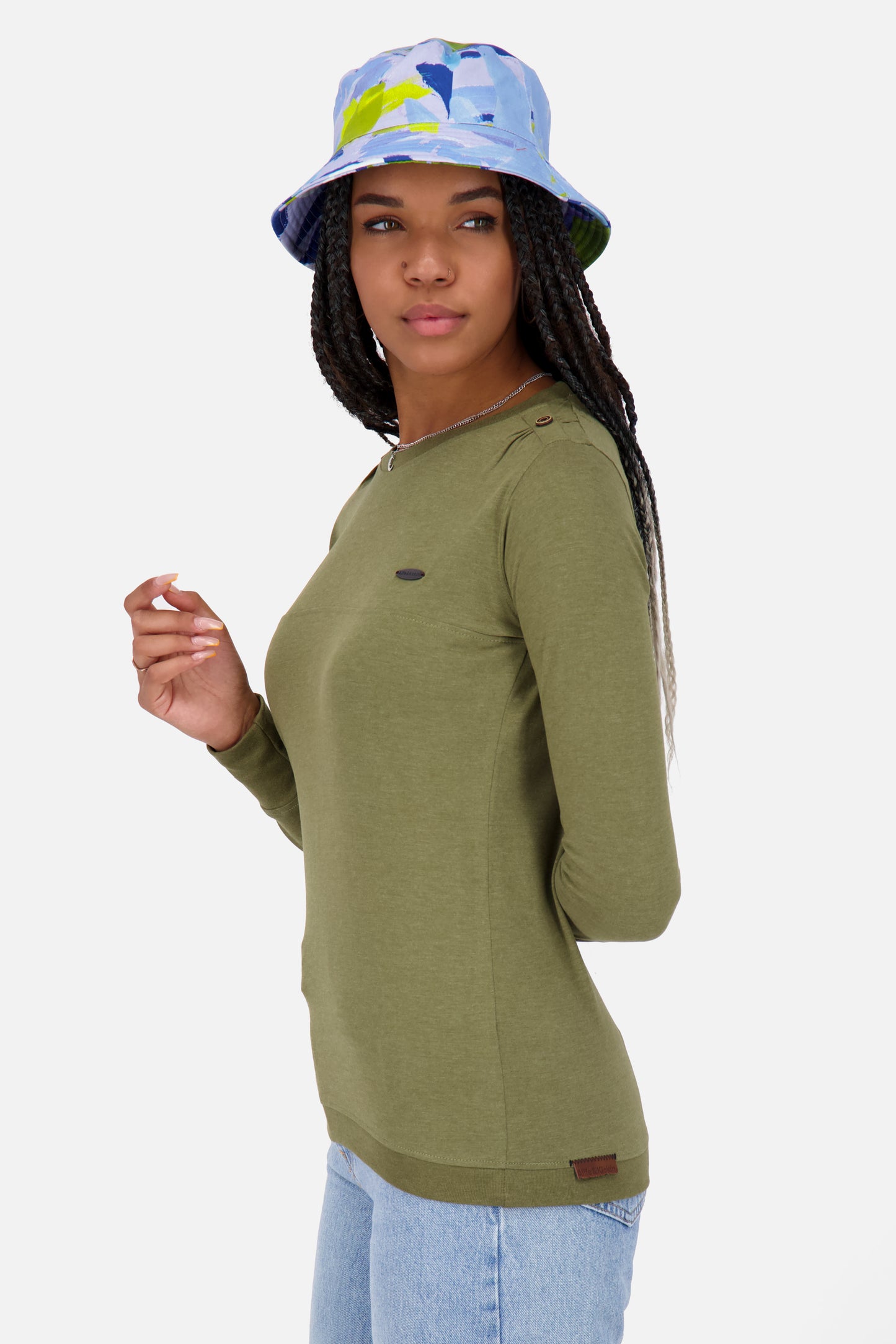 Langarmshirt Damen LeonieAK A sea kelp melange