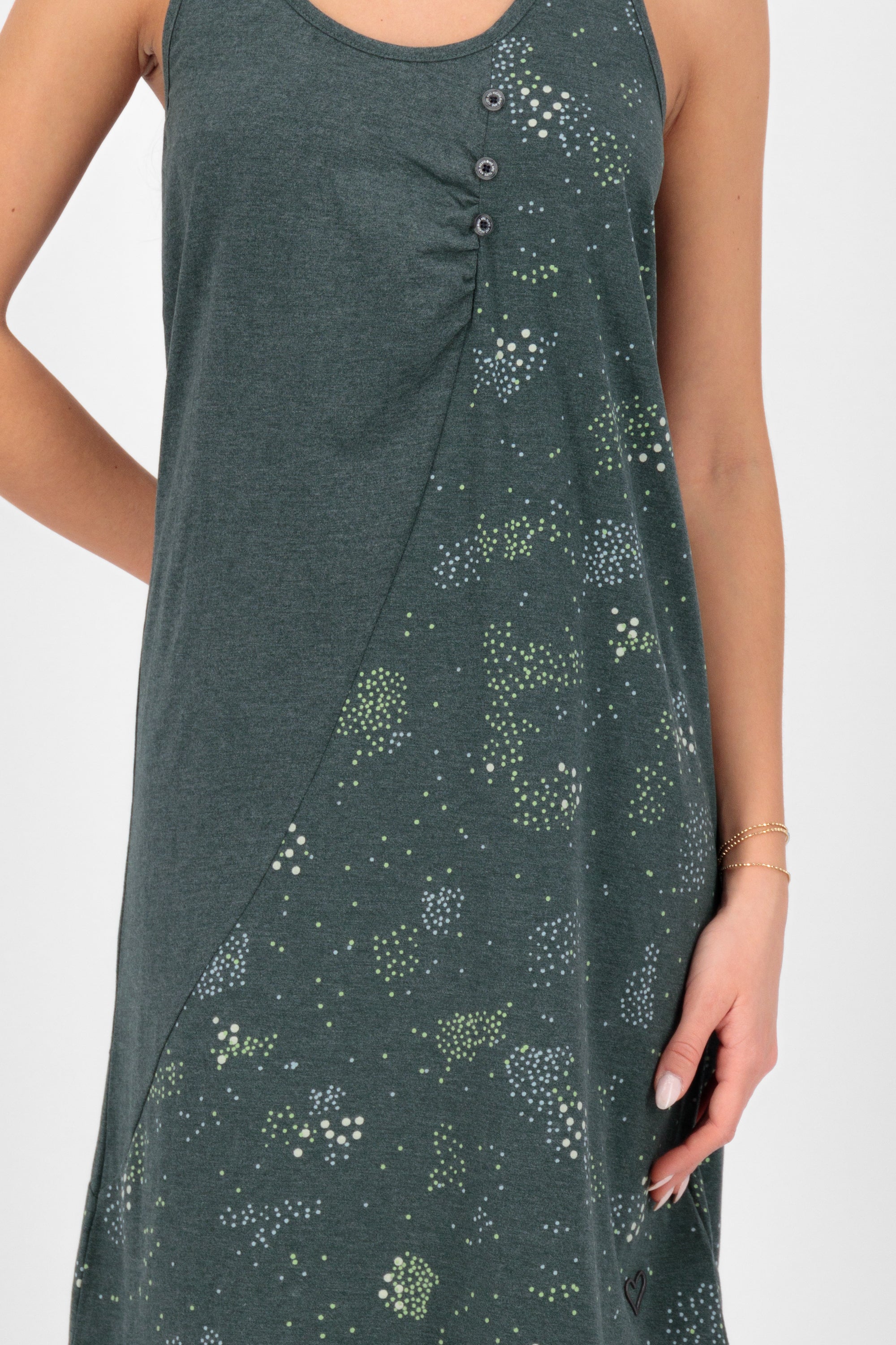 CameronAK B Sleeveless Dress Dunkelgrün
