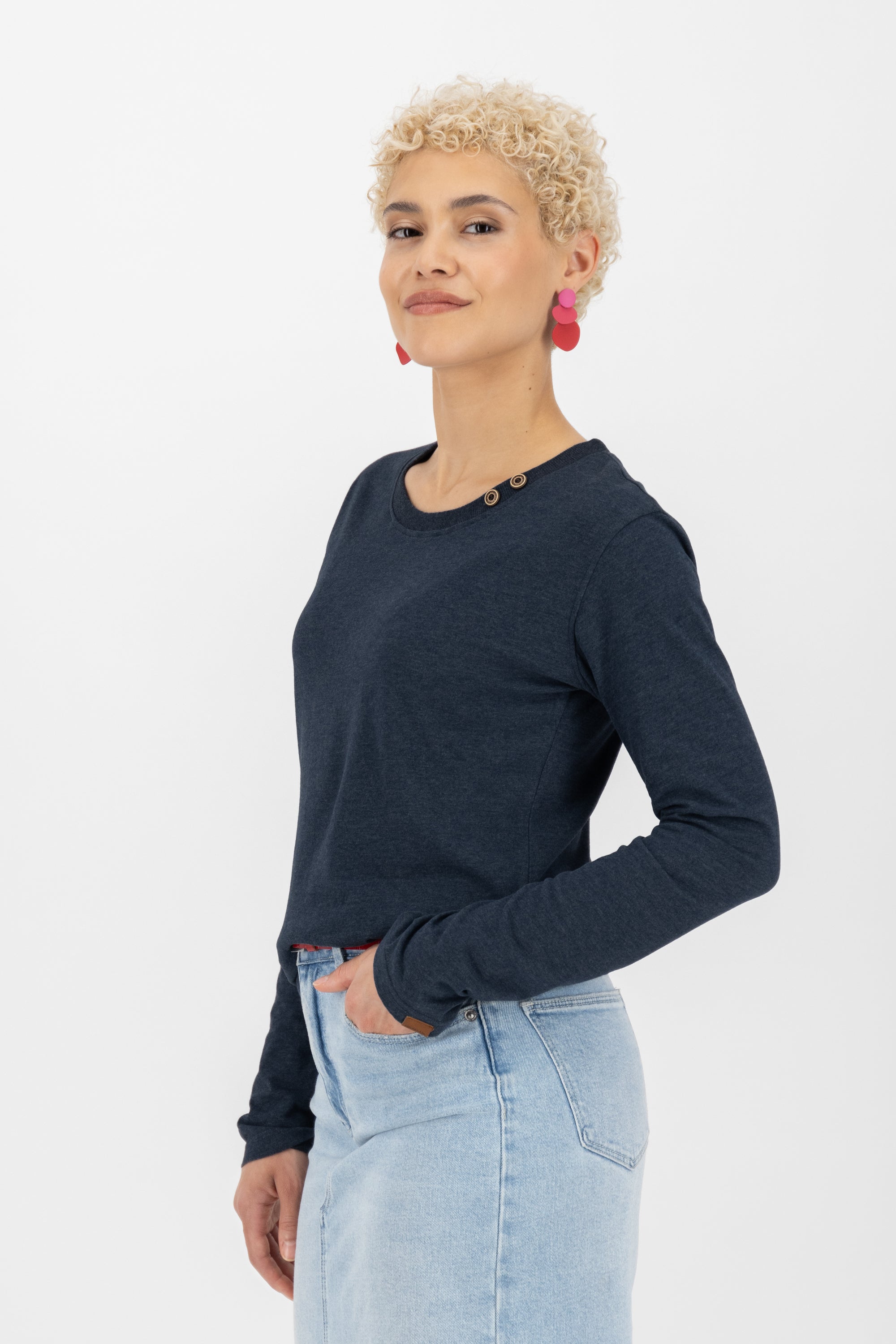 Jersey Longsleeve Damen ConnyAK A Dunkelblau