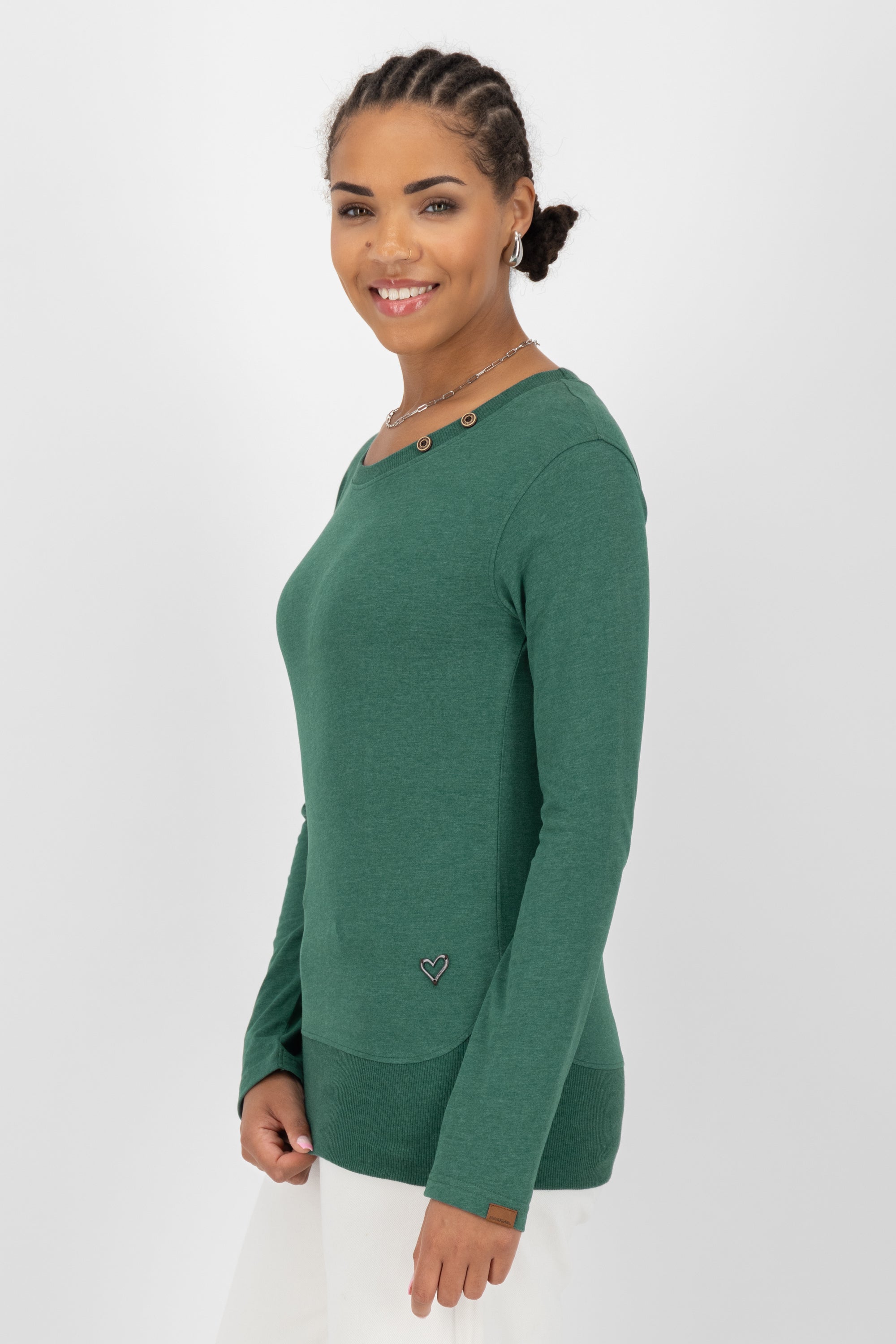 Jersey Longsleeve Damen ConnyAK A Dunkelgrün