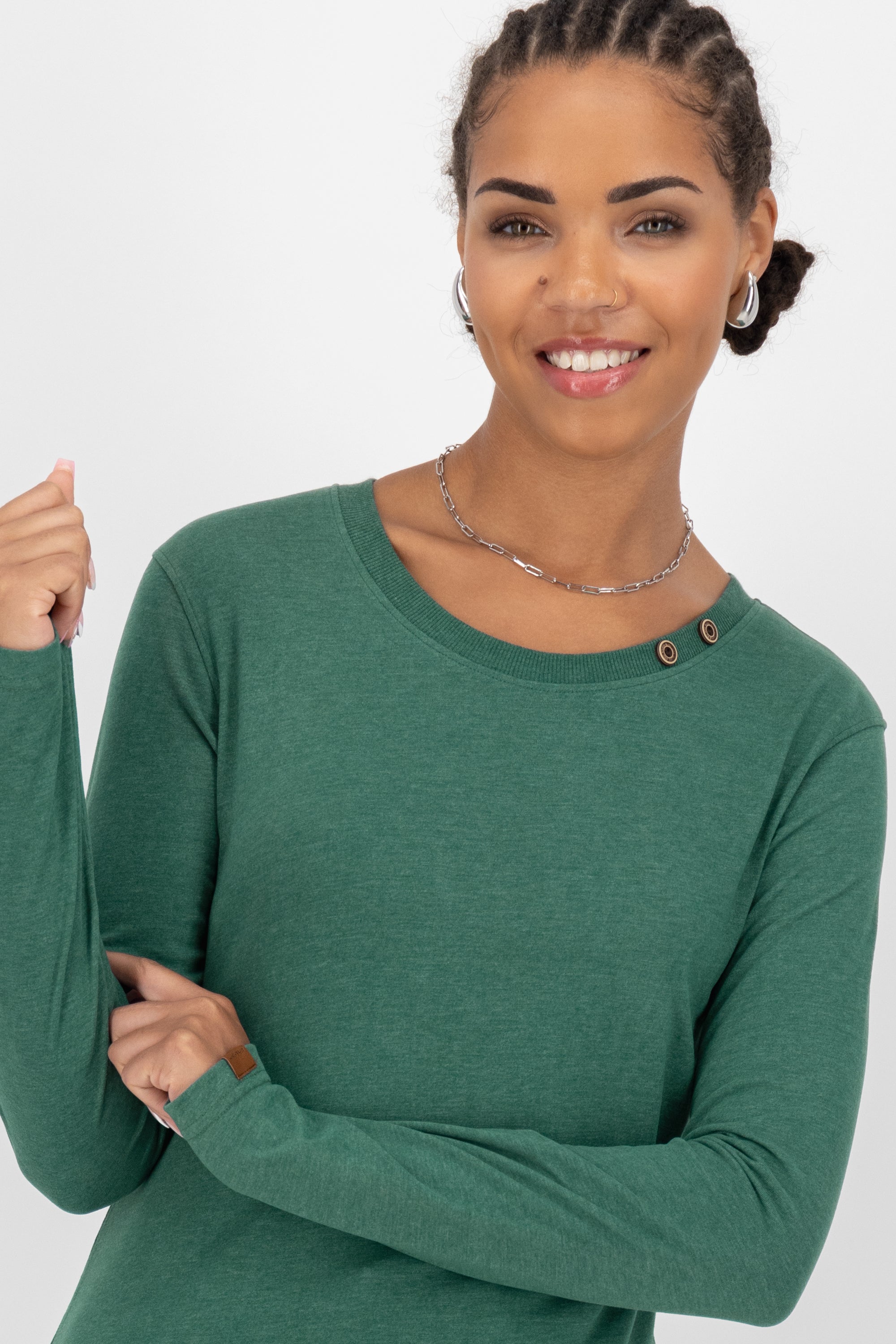 Jersey Longsleeve Damen ConnyAK A Dunkelgrün