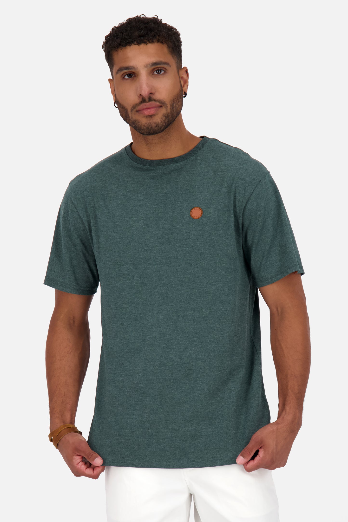Herren T-Shirt MaddoxAK A Basic Dunkelgrün