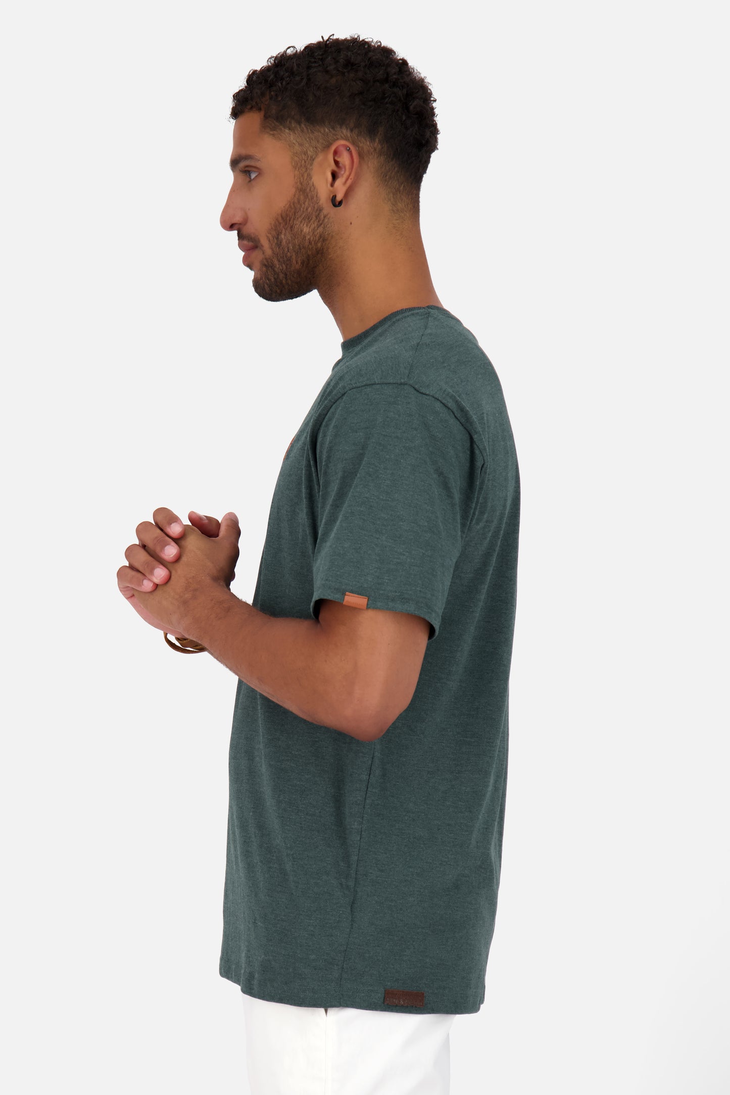 Herren T-Shirt MaddoxAK A Basic Dunkelgrün