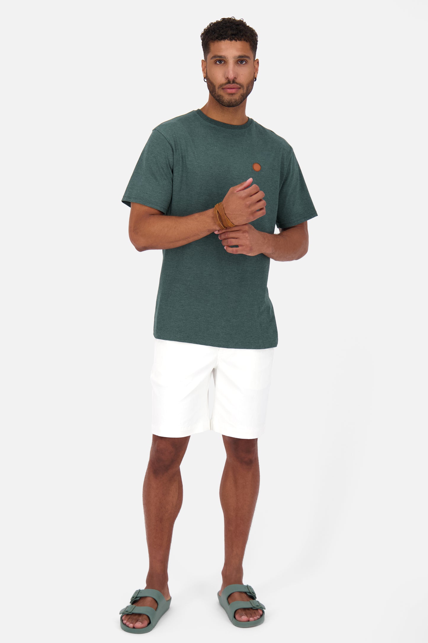 Herren T-Shirt MaddoxAK A Basic Dunkelgrün