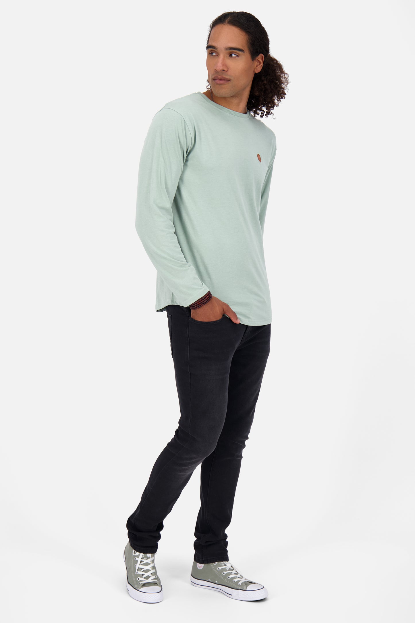 Longsleeve Herren AlexAK A alpine frost melange