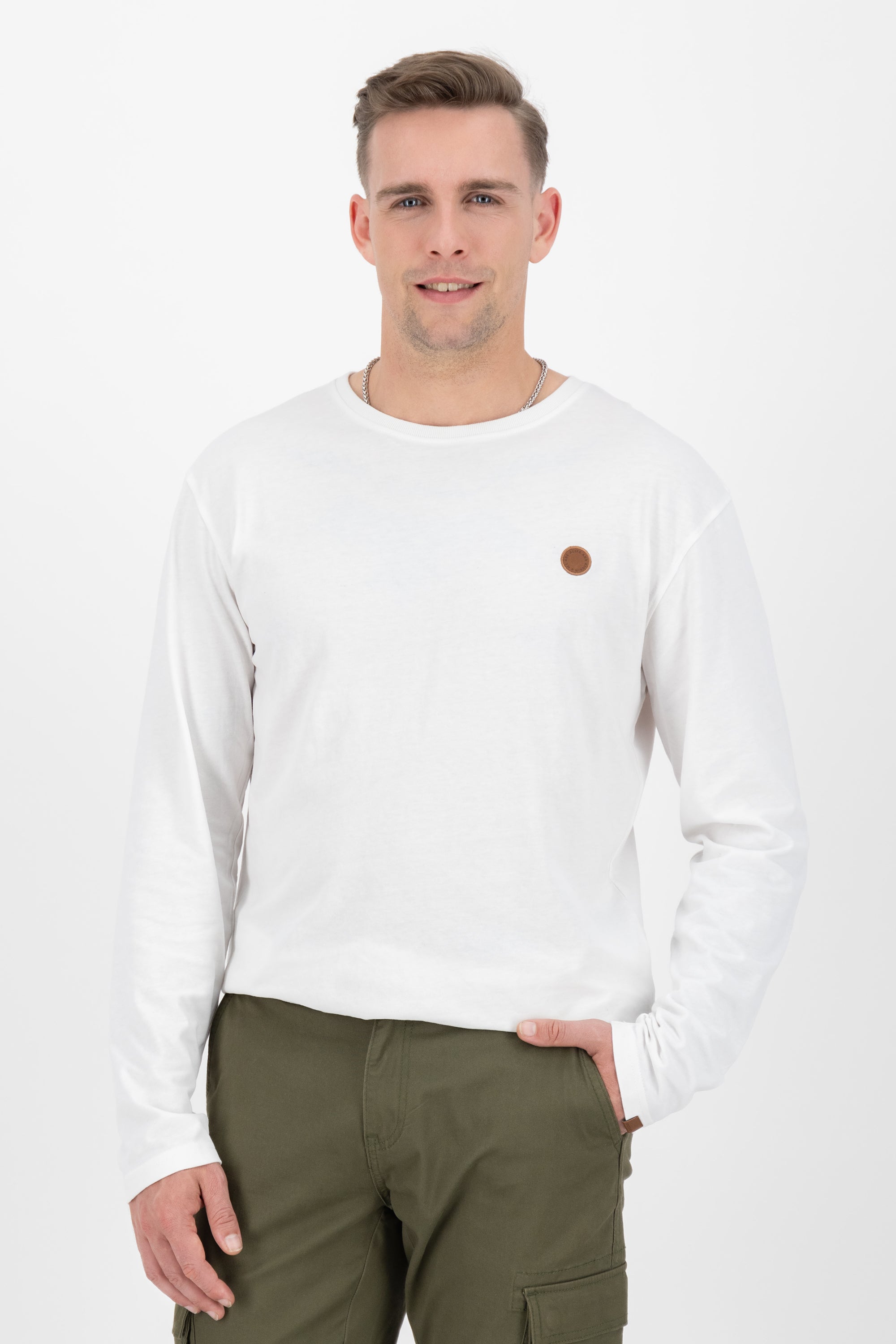 Alife and Kickin AlexAK A Longsleeve Herren Weiß