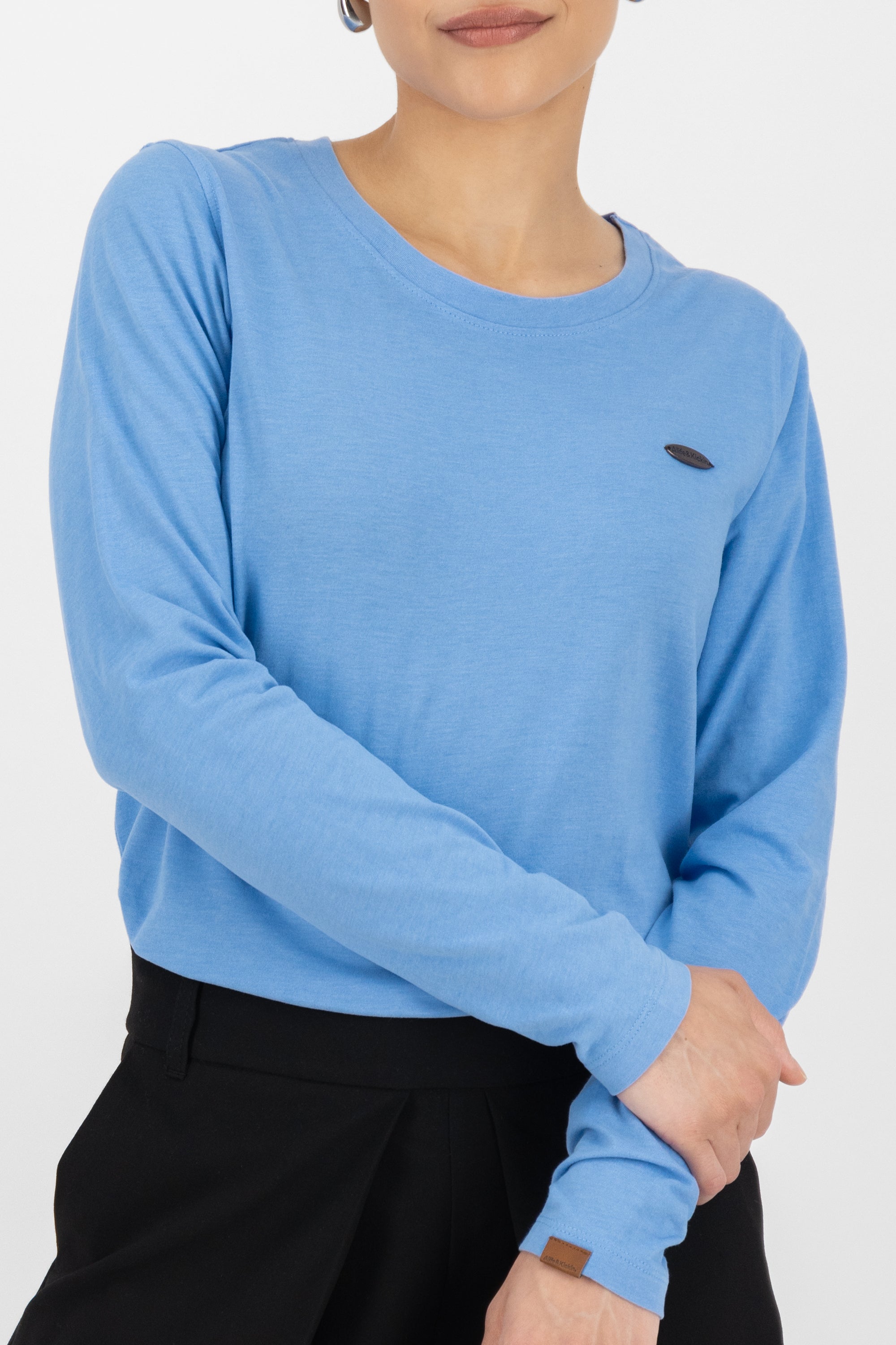 Sportlich feminin - Damen Longsleeve LeaAK A Blau