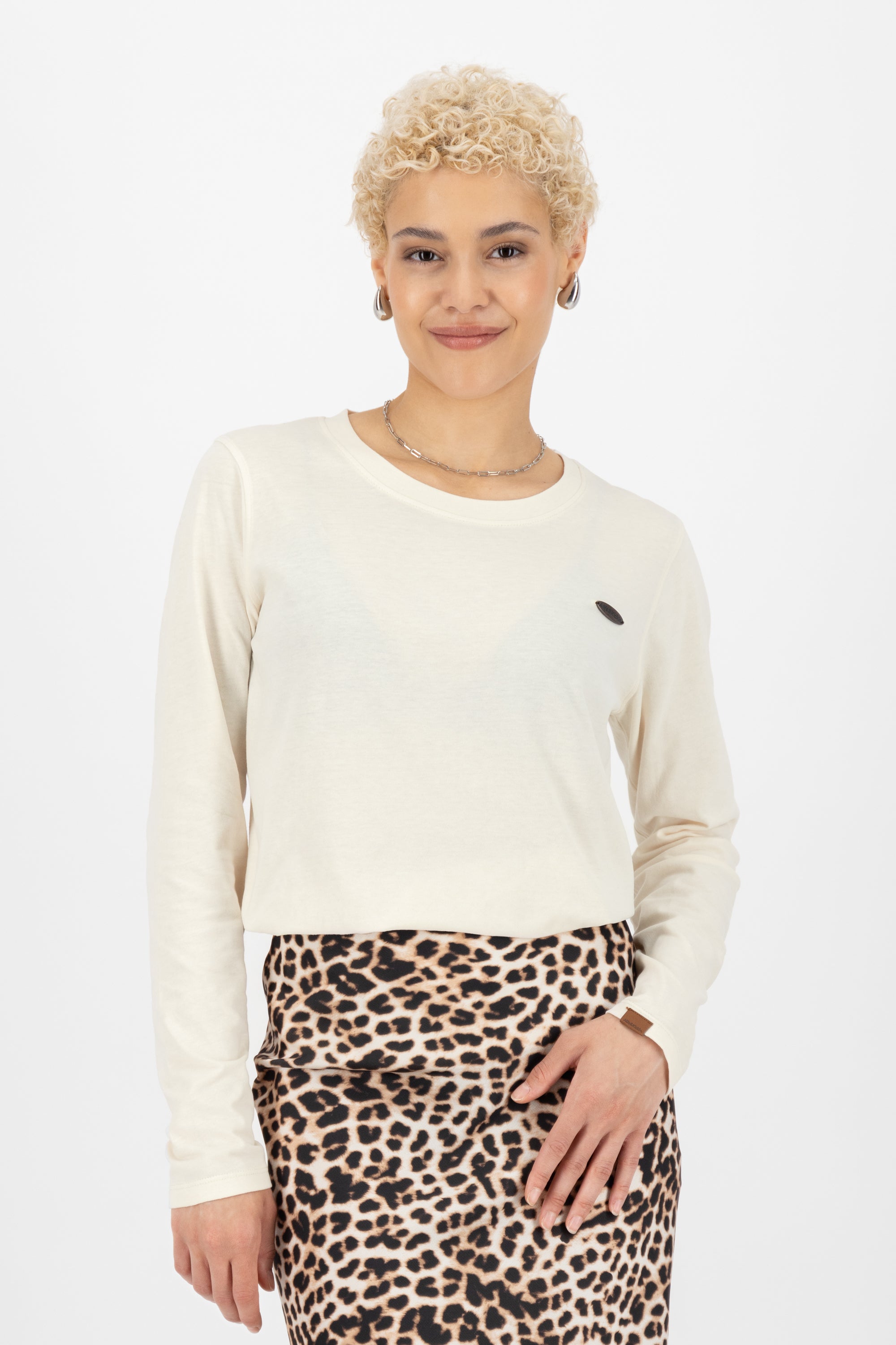 Sportlich feminin - Damen Longsleeve LeaAK A Beige