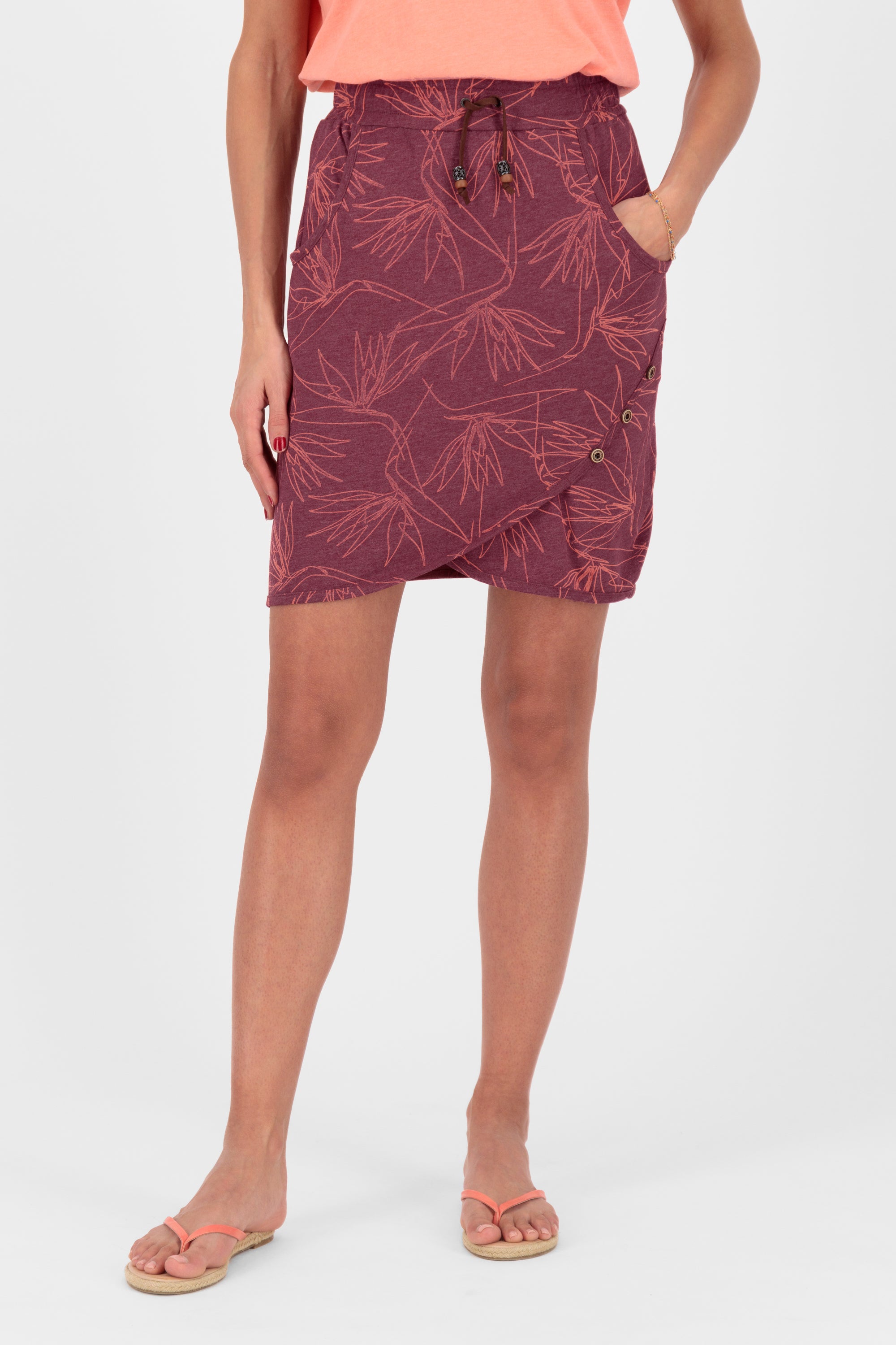 LucyAK B Short Skirt Dunkelrot