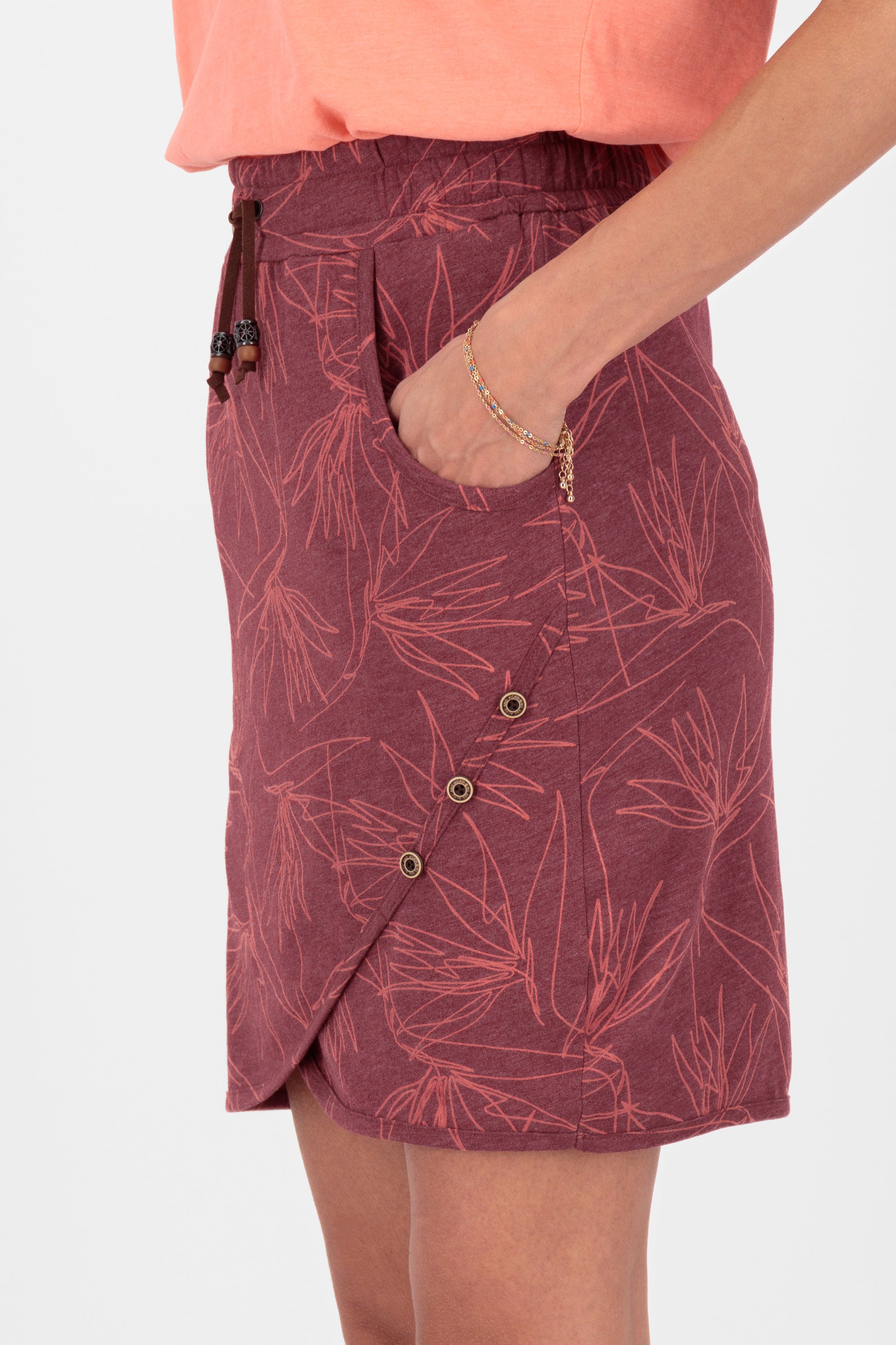 LucyAK B Short Skirt Dunkelrot