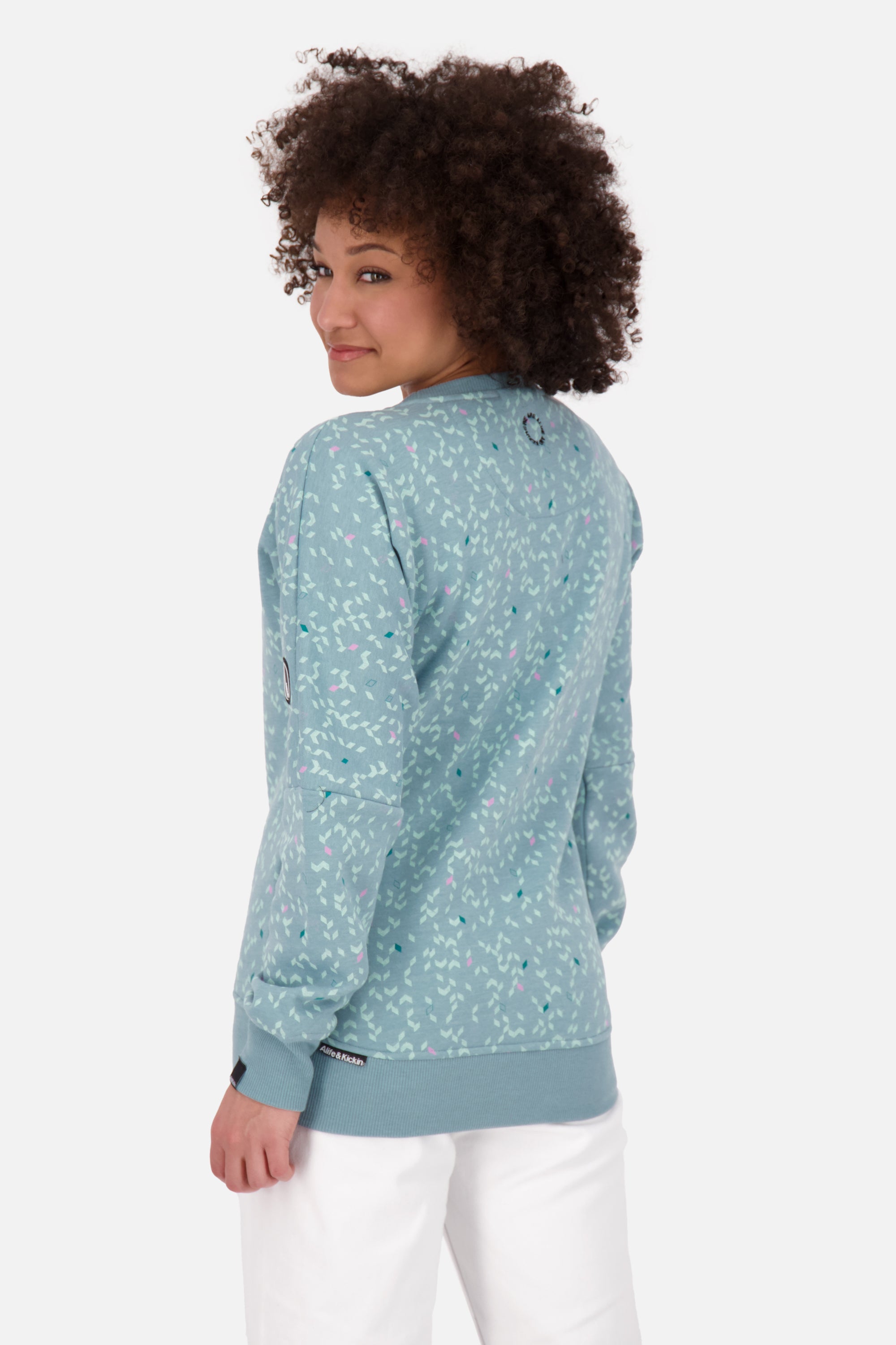 DarlaAK B Sweatshirt Damen mit Muster Grau