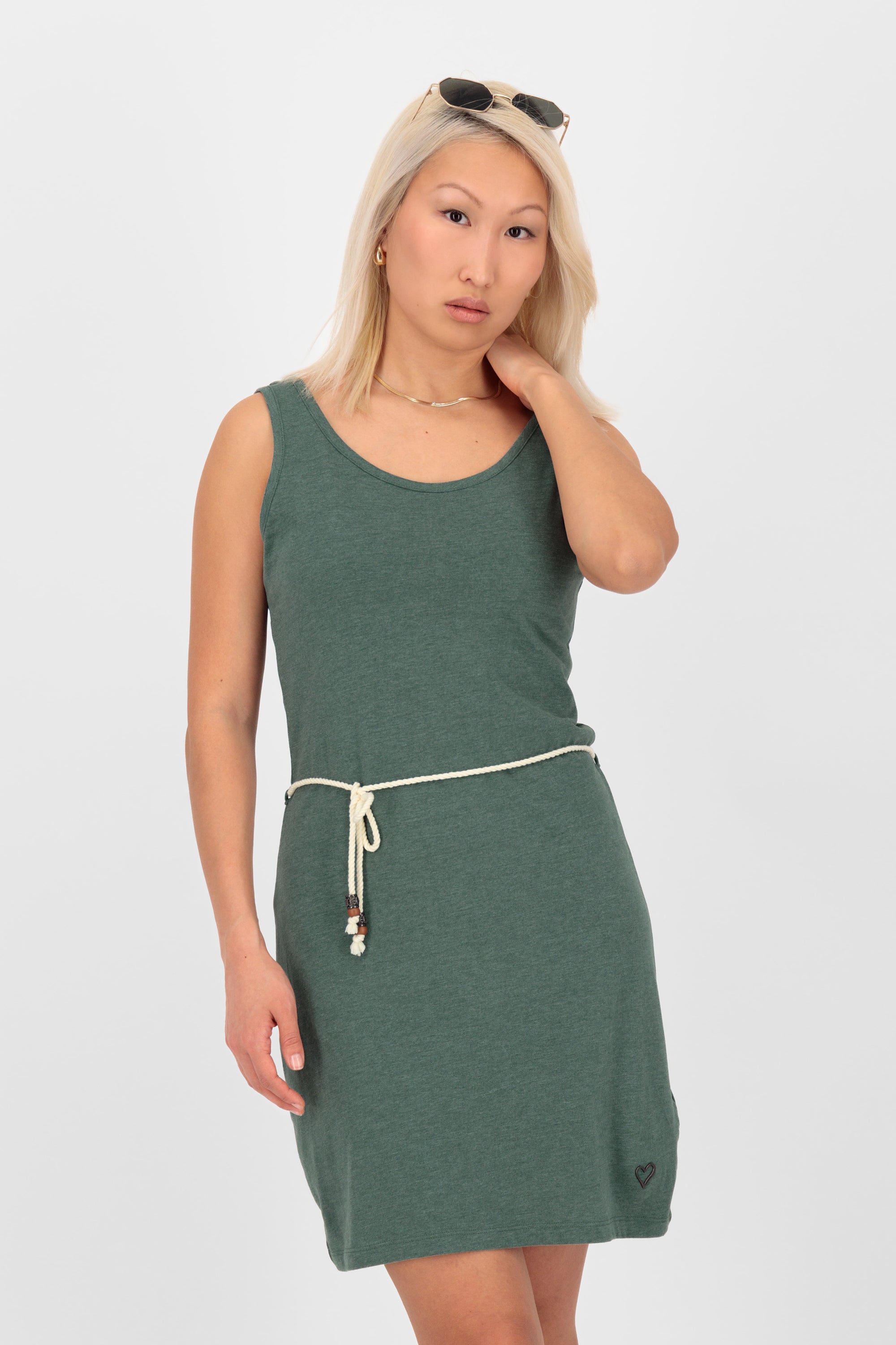 JenniferAK A Sleeveless Dress Dunkelgrün