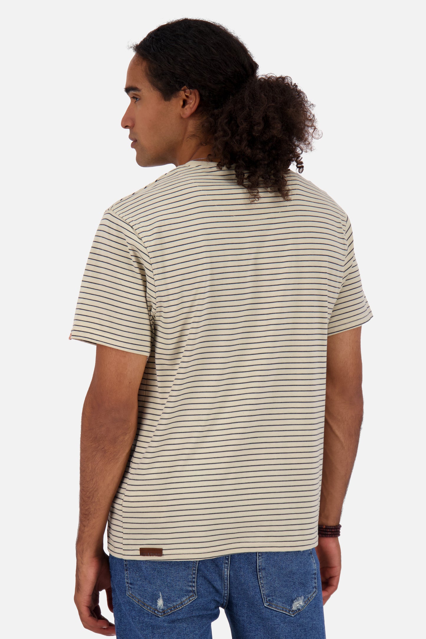 T-Shirt Herren NicAK Z mit Streifenmuster pumice