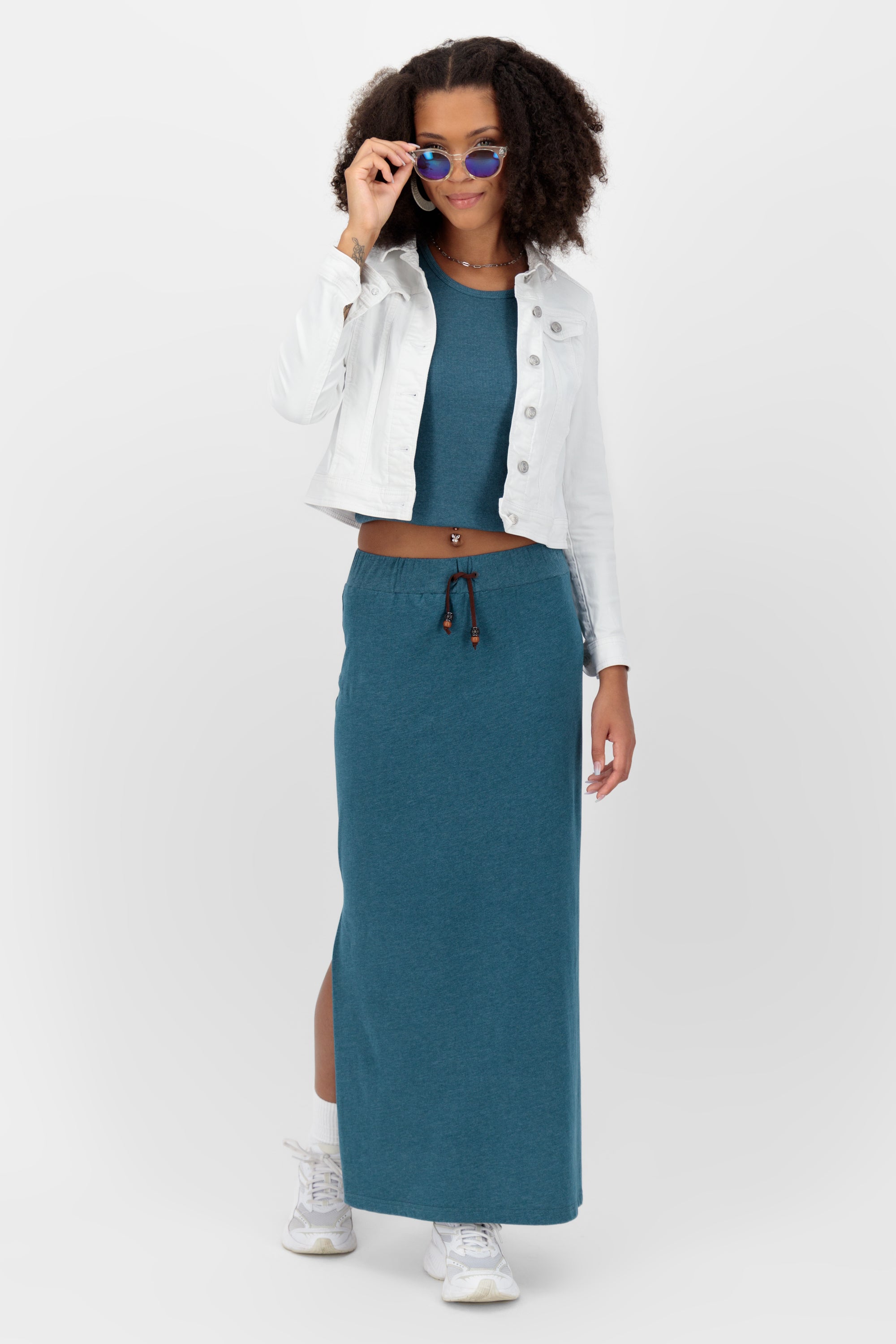 LinaAK A Long Skirt Dunkelblau